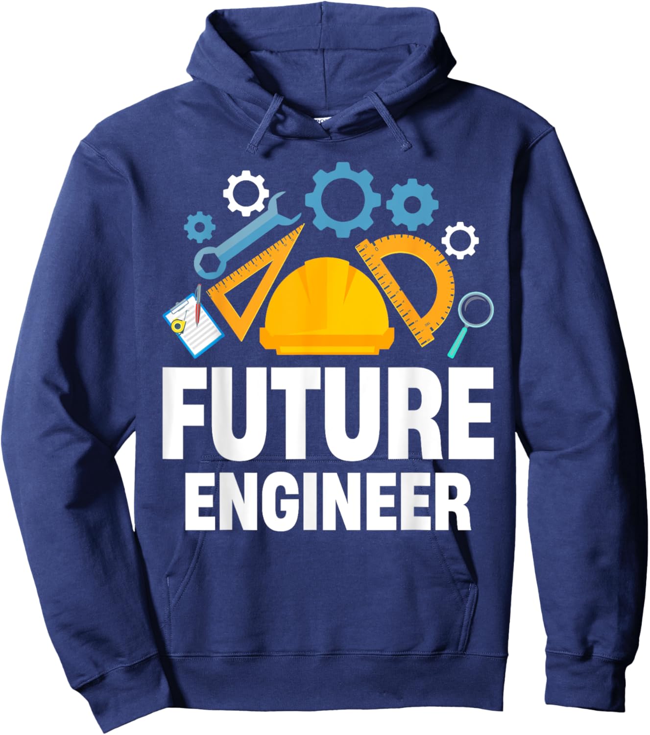 Engineering Student Kids Funny Future Engineer Hoodie - Hoodie | Navy