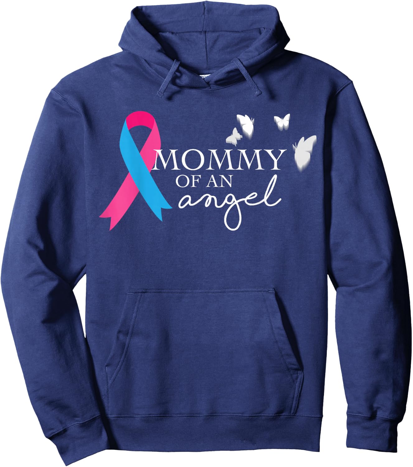 Mommy of an Angel National Pregnancy and Infant Loss Hoodie - Hoodie | Navy