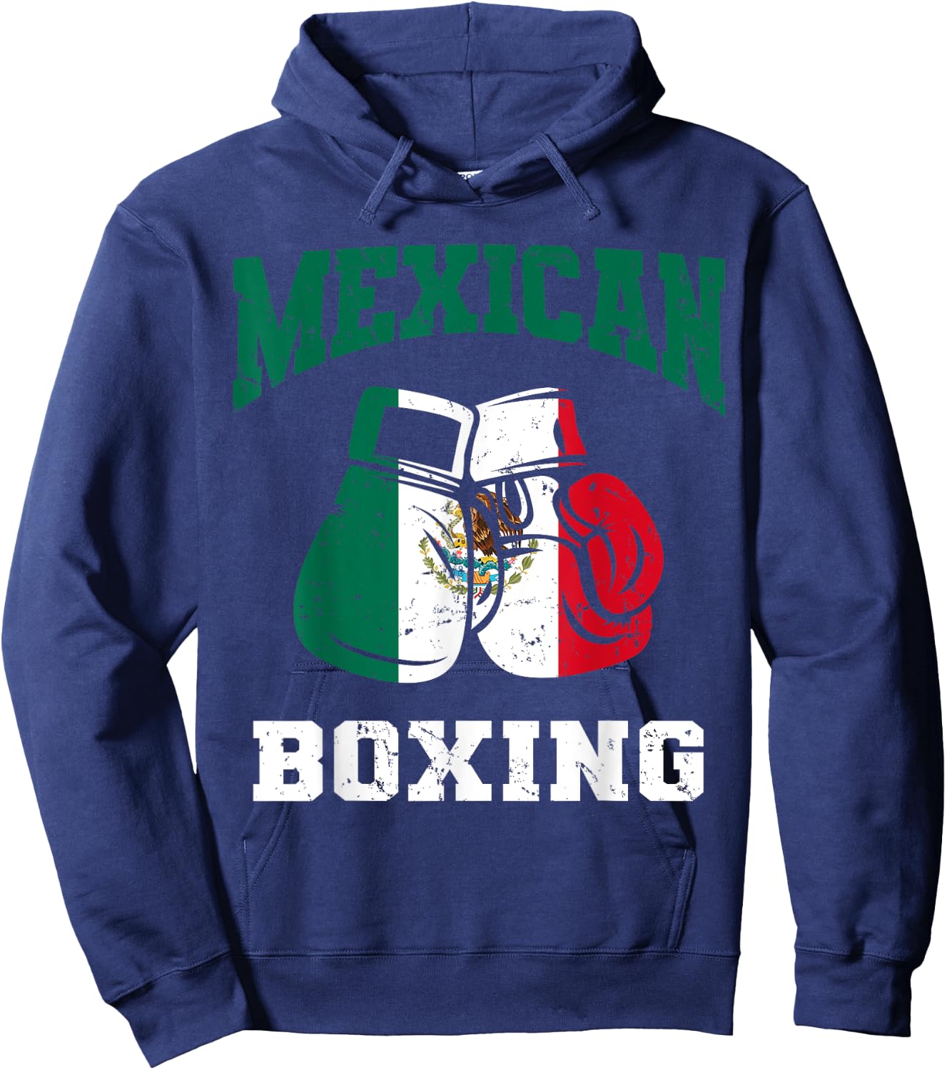 Mexican Boxing Gloves Mexico Pride Patriotic Boys Kids Hoodie - Hoodie | Navy