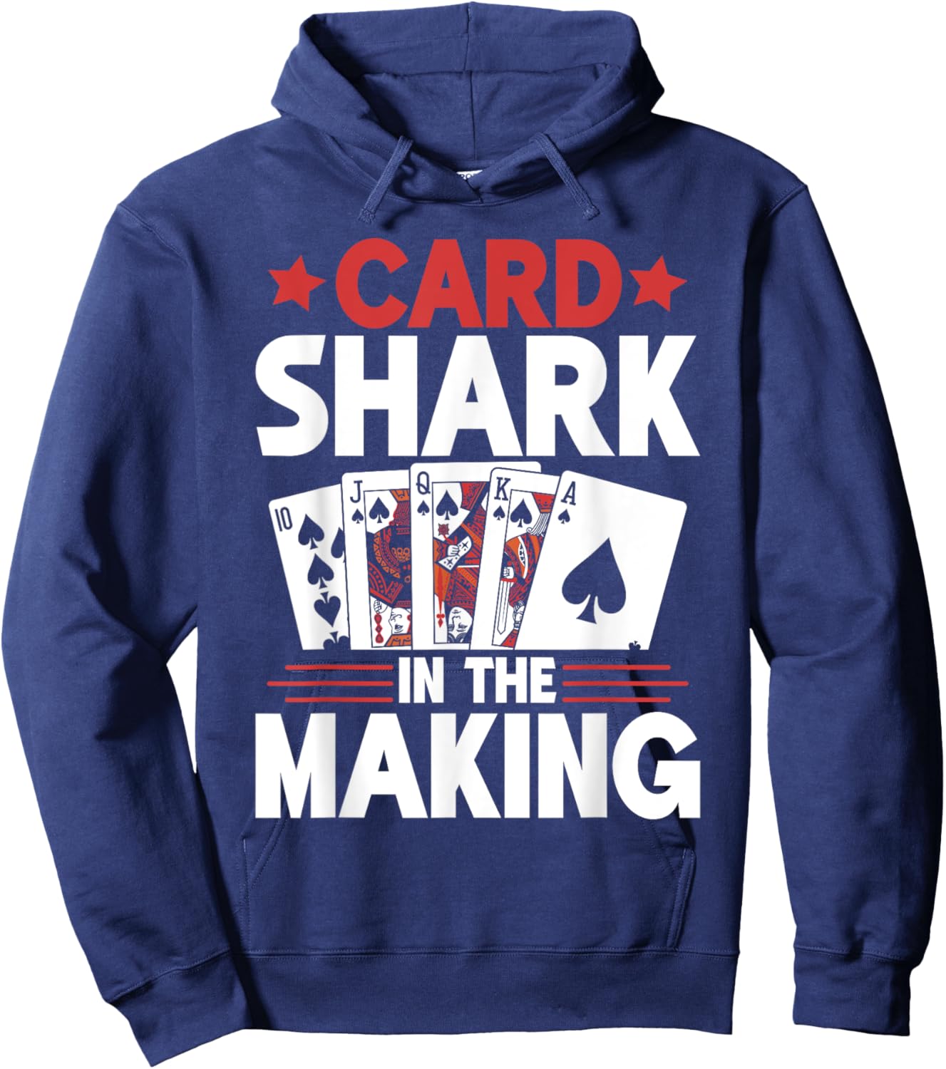 Card Shark in the Making Game Night Hoodie - Hoodie | Navy