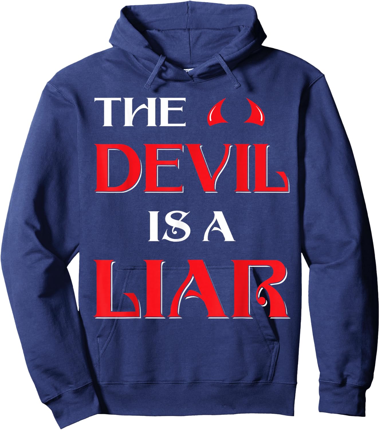 The Devil Is a Liar Hoodie - Hoodie | Navy