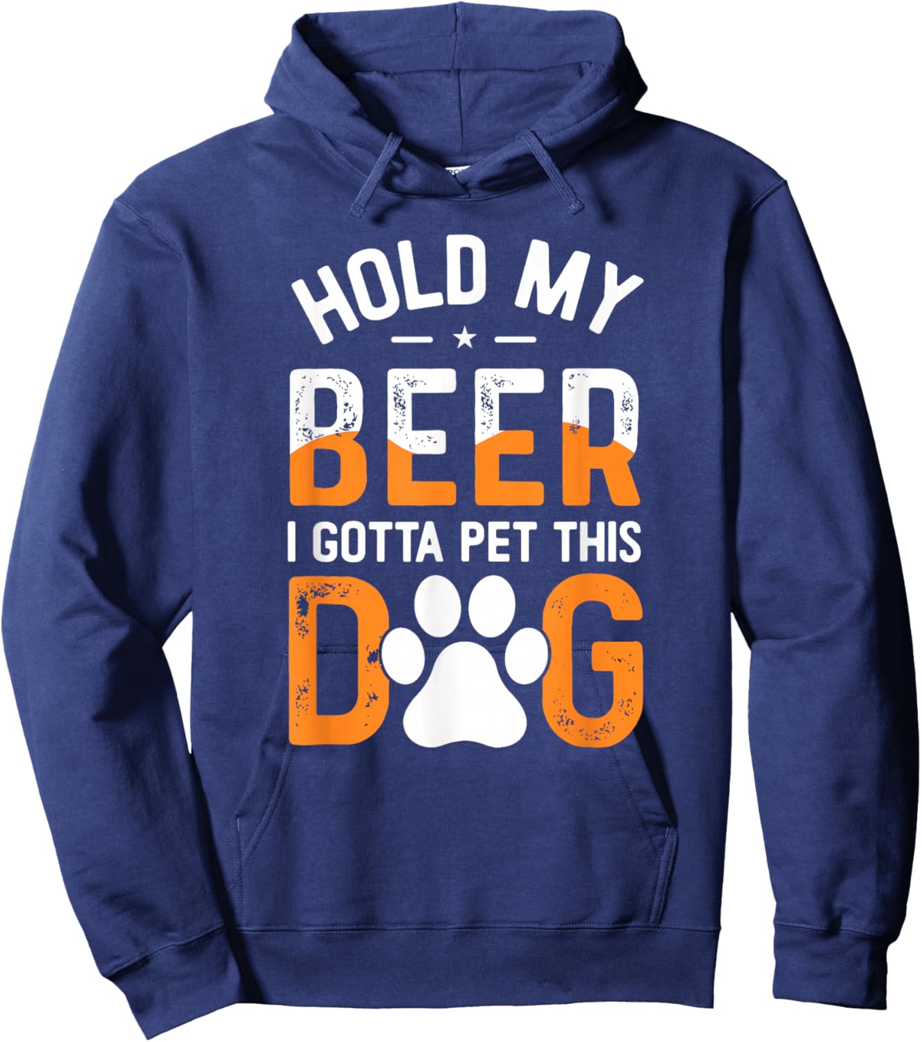 Hold My Beer I Gotta Pet This Dog Funny Product Women Hoodie - Hoodie | Navy