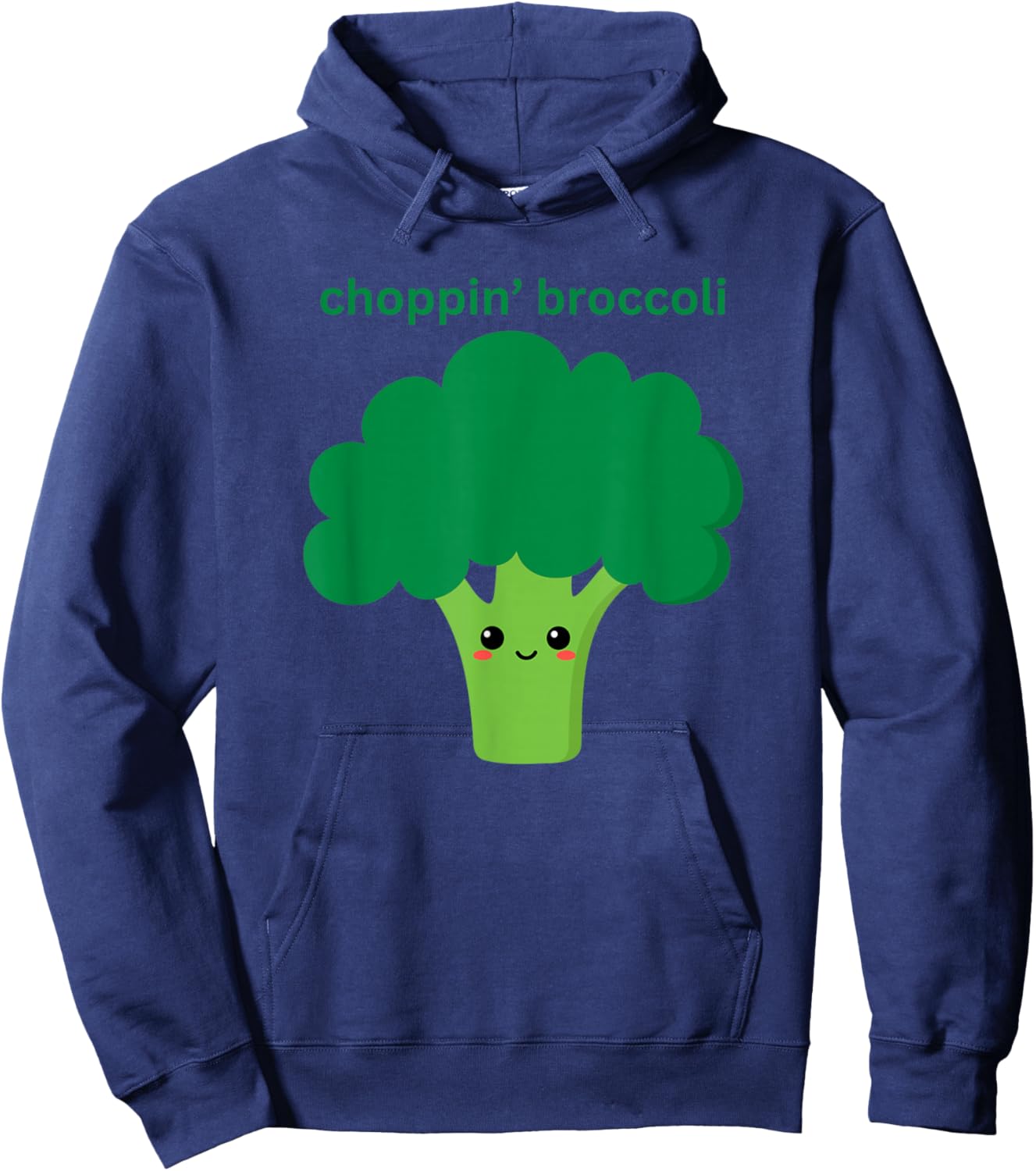 Chopping Broccoli Lover Hoodie - Hoodie | Navy