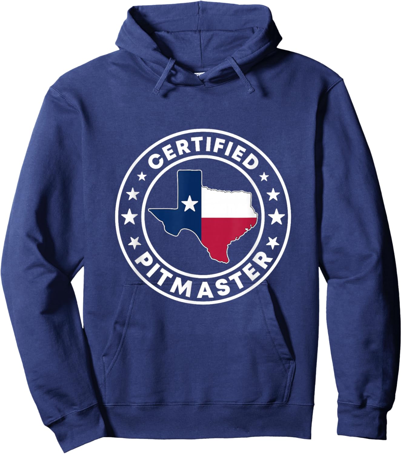 Certified Pitmaster Texan BBQ Grilling Texas Barbecue Grill Hoodie - Hoodie | Navy