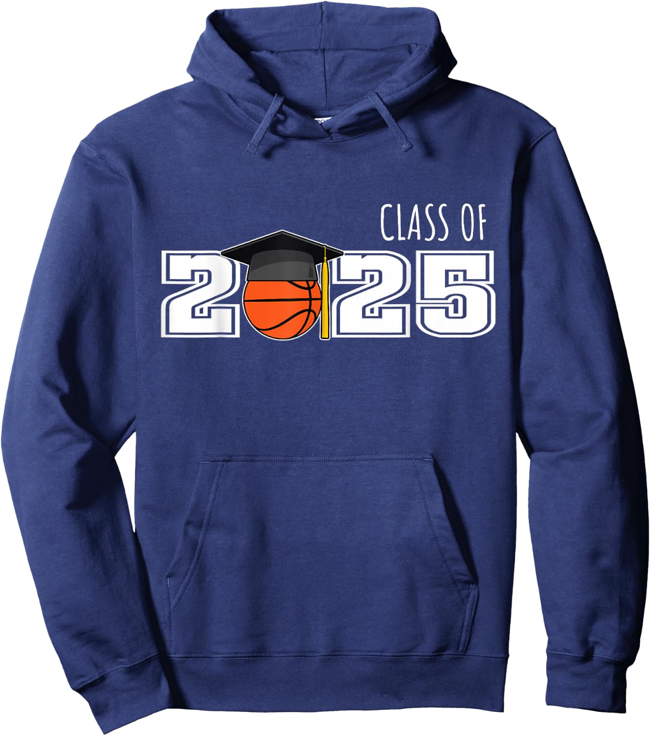 Class of 2025 Basketball Senior Shirt Senior 2025 Basketball Hoodie - Hoodie | Navy