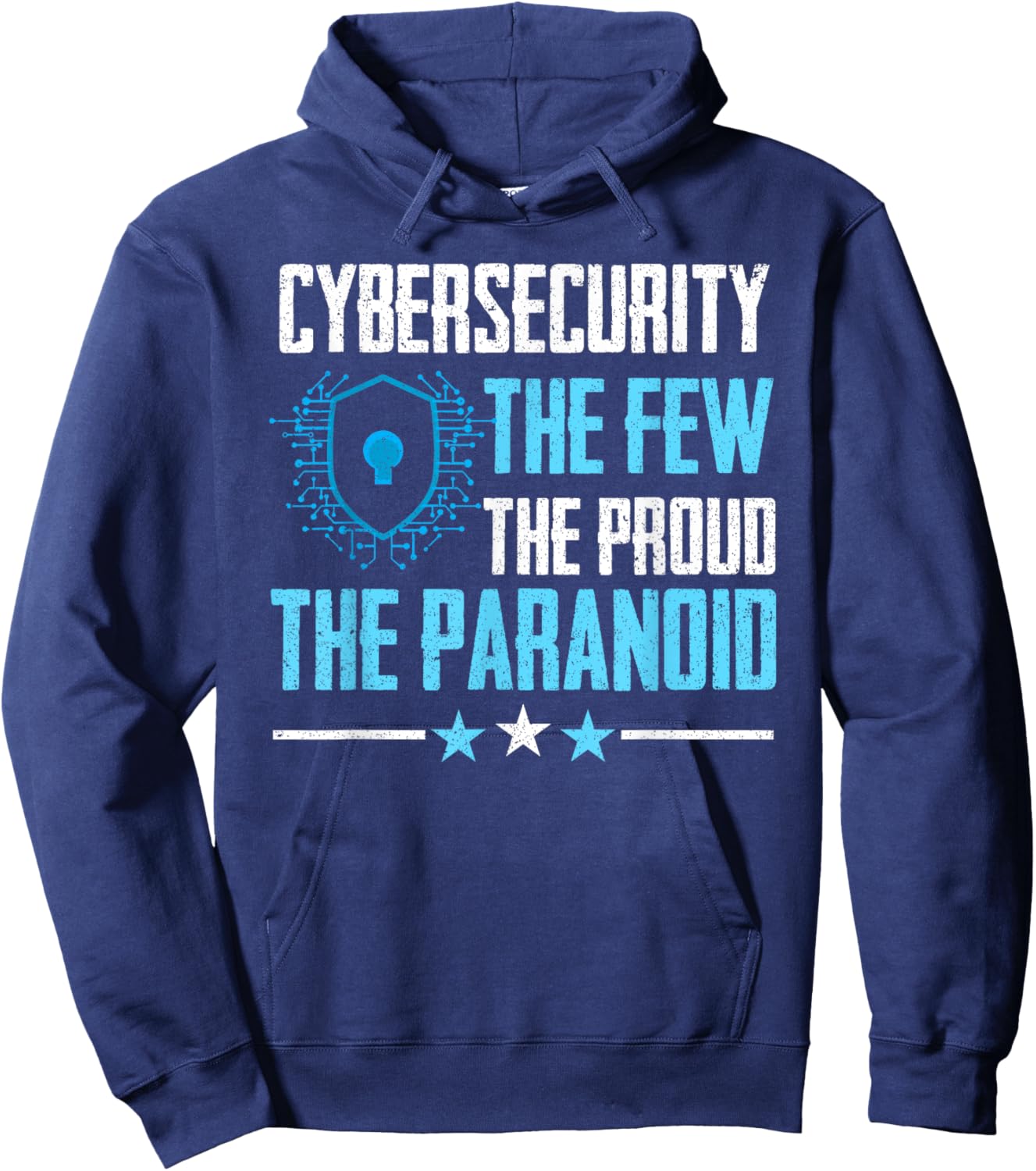 Cyber Security Professional -Adults Cybersecurity Black Small Short Sleeve Modern Hoodie - Hoodie | Navy