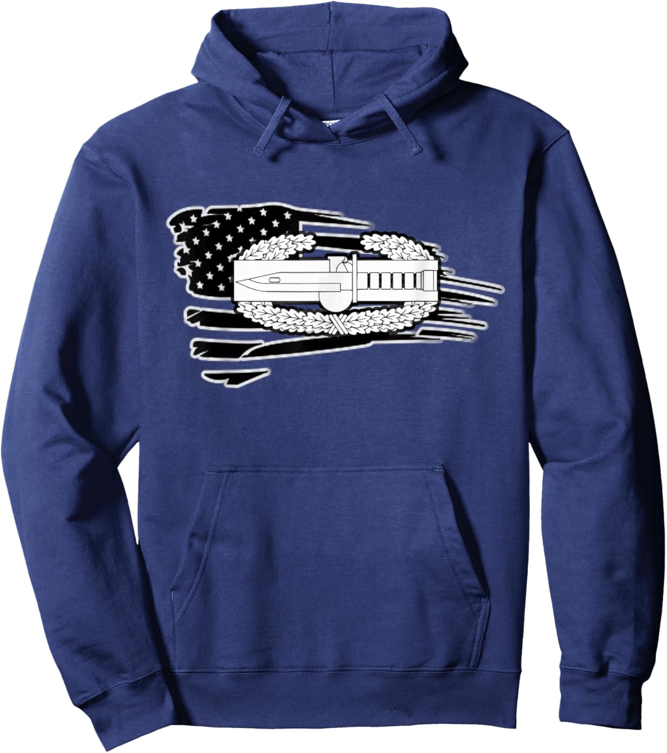 Army Combat Action Badge Hoodie - Hoodie | Navy