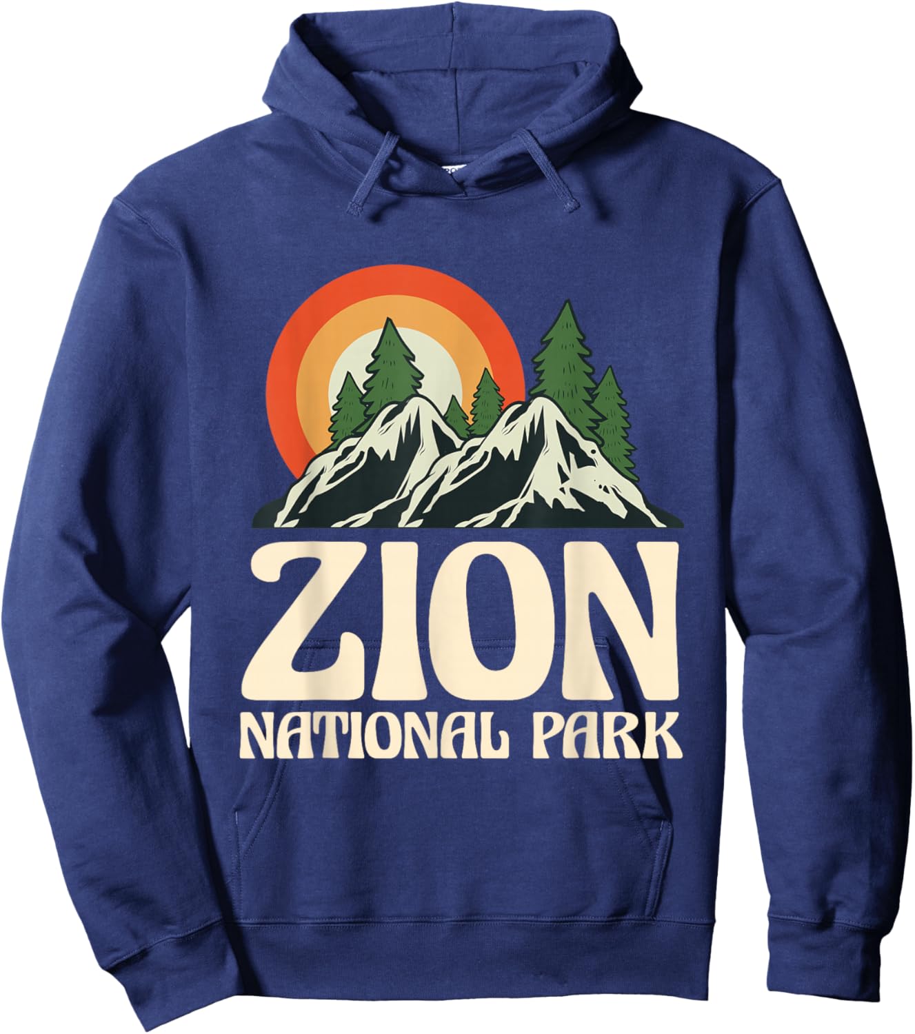Zion National Park Souvenir Outdoors Hiking Hoodie - Hoodie | Navy