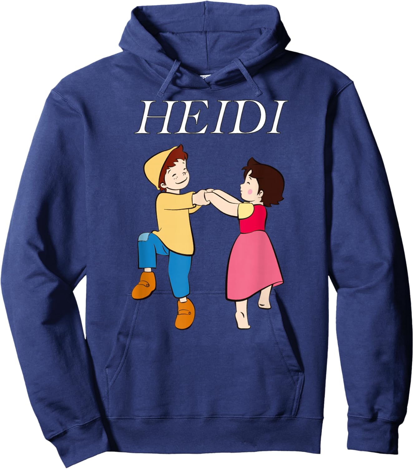 Heidi and Peter Dancing Cartoon TV Series with Logo Hoodie - Hoodie | Navy