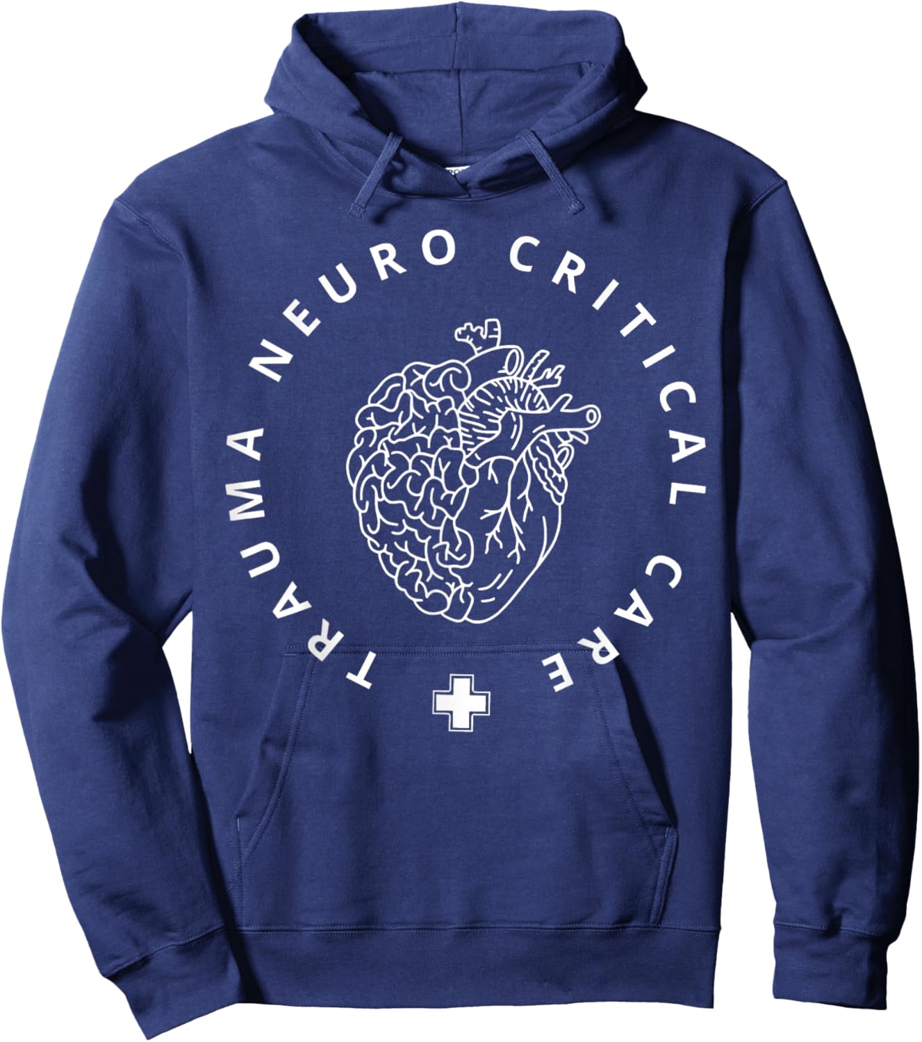 Trauma Neuro Critical Care Neuro Nurse Icu Neurology Nursing Hoodie - Hoodie | Navy