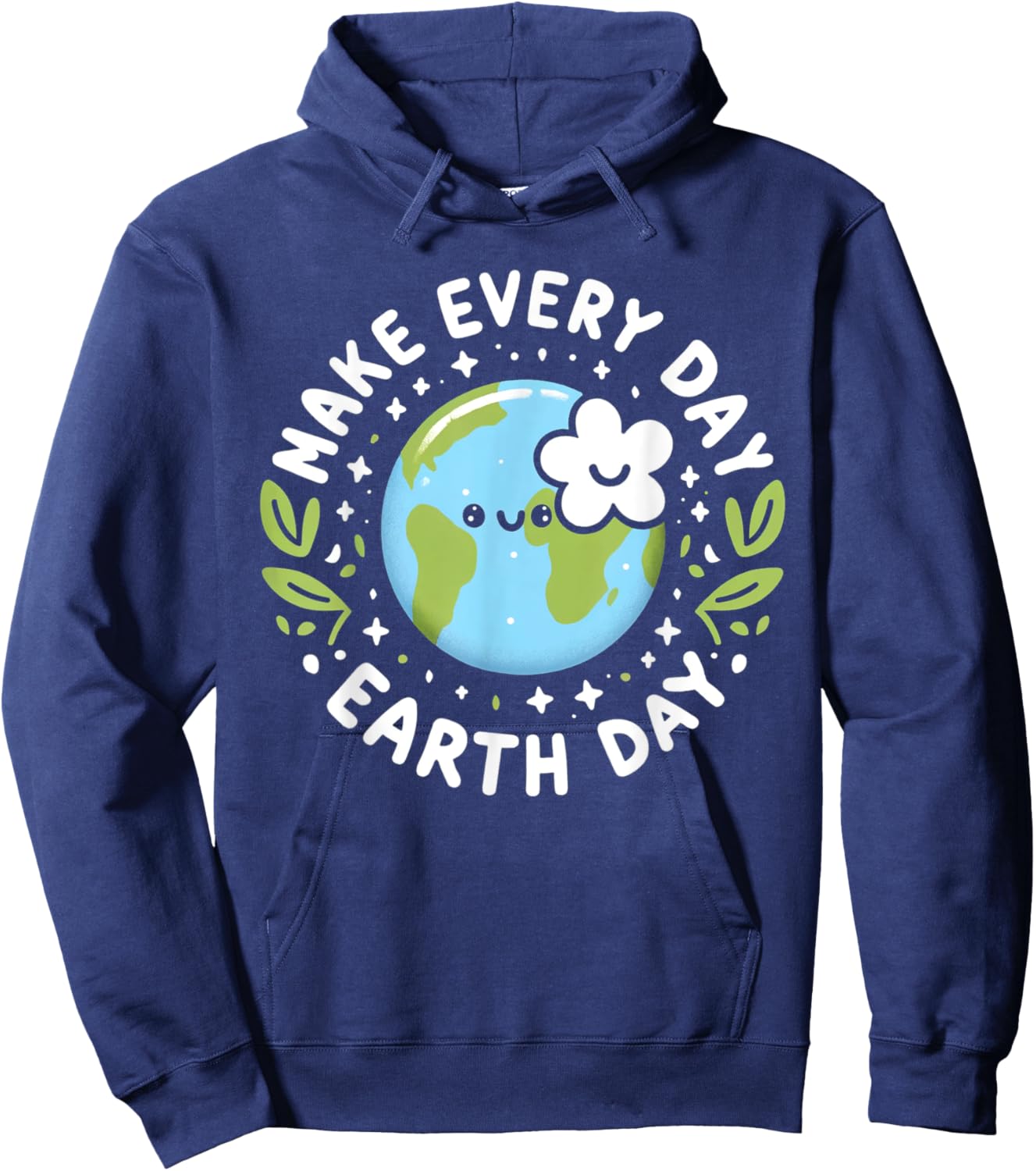 Cute Make Everyday Earth Day Kids Hoodie - Hoodie | Navy