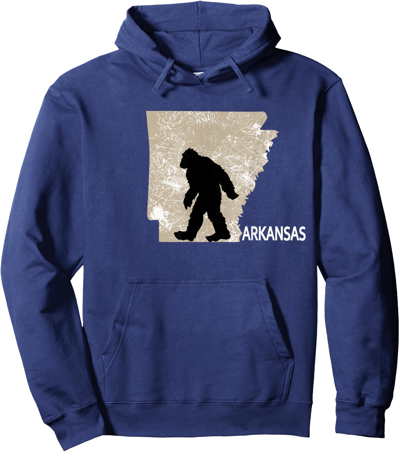 Funny Bigfoot I Believe Loves Arkansas AR Sasquatch Hoodie - Hoodie | Navy