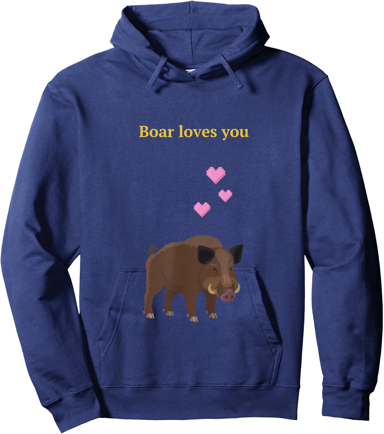 Boar loves you in Valheim Hoodie - Hoodie | Navy