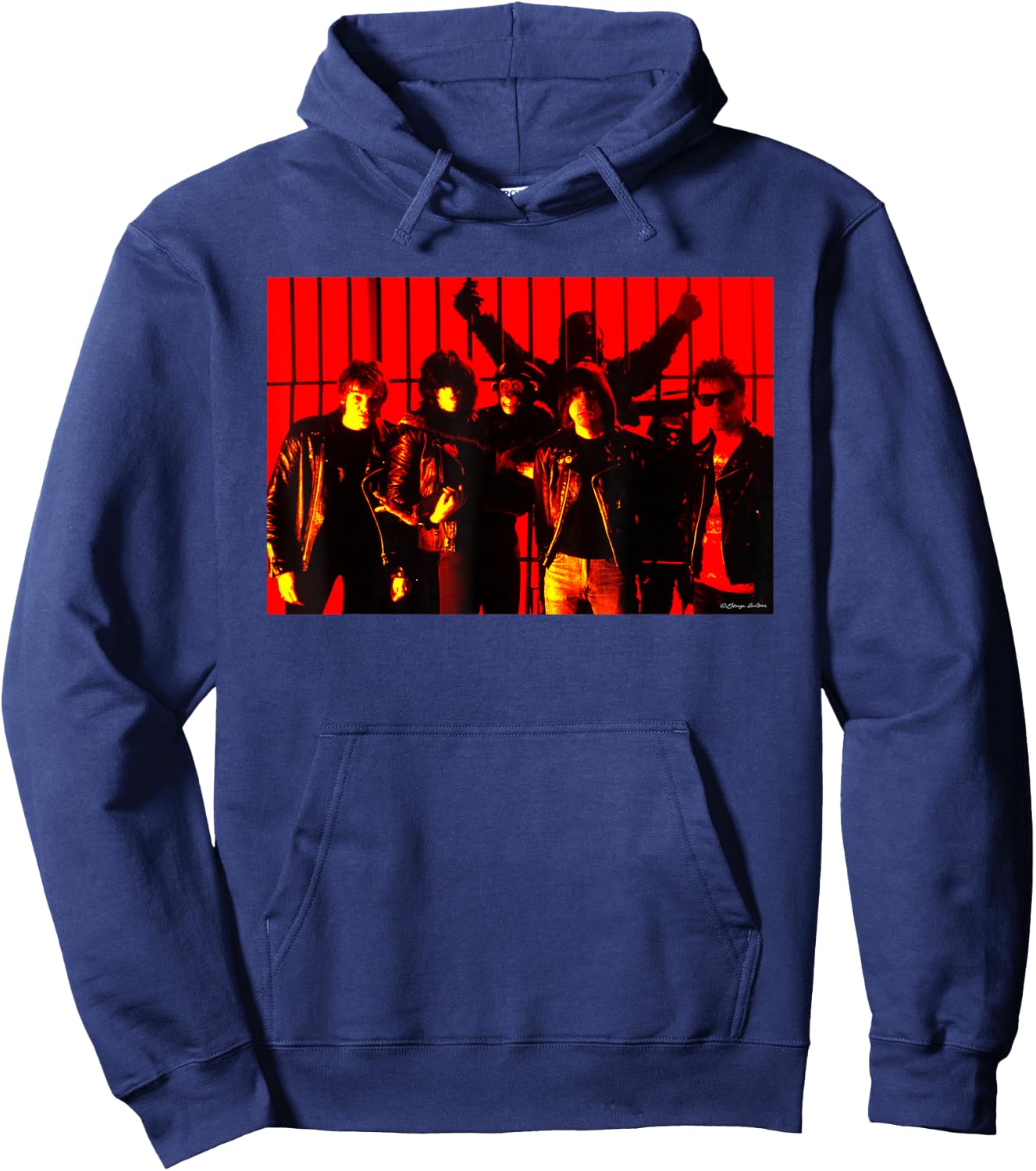 The Ramones Animal Boy Alt Shot by George DuBose Hoodie - Hoodie | Navy