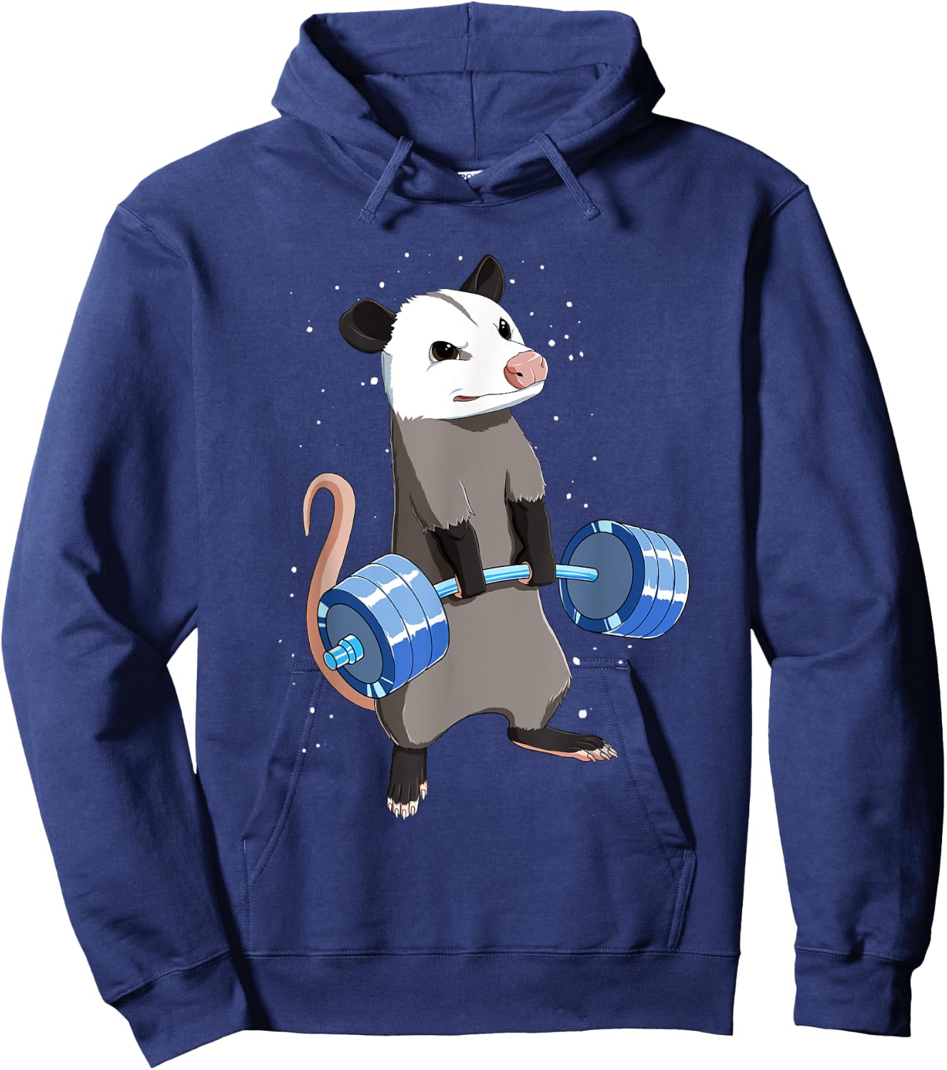 Funny Weightlifting Opossum Hoodie - Hoodie | Navy