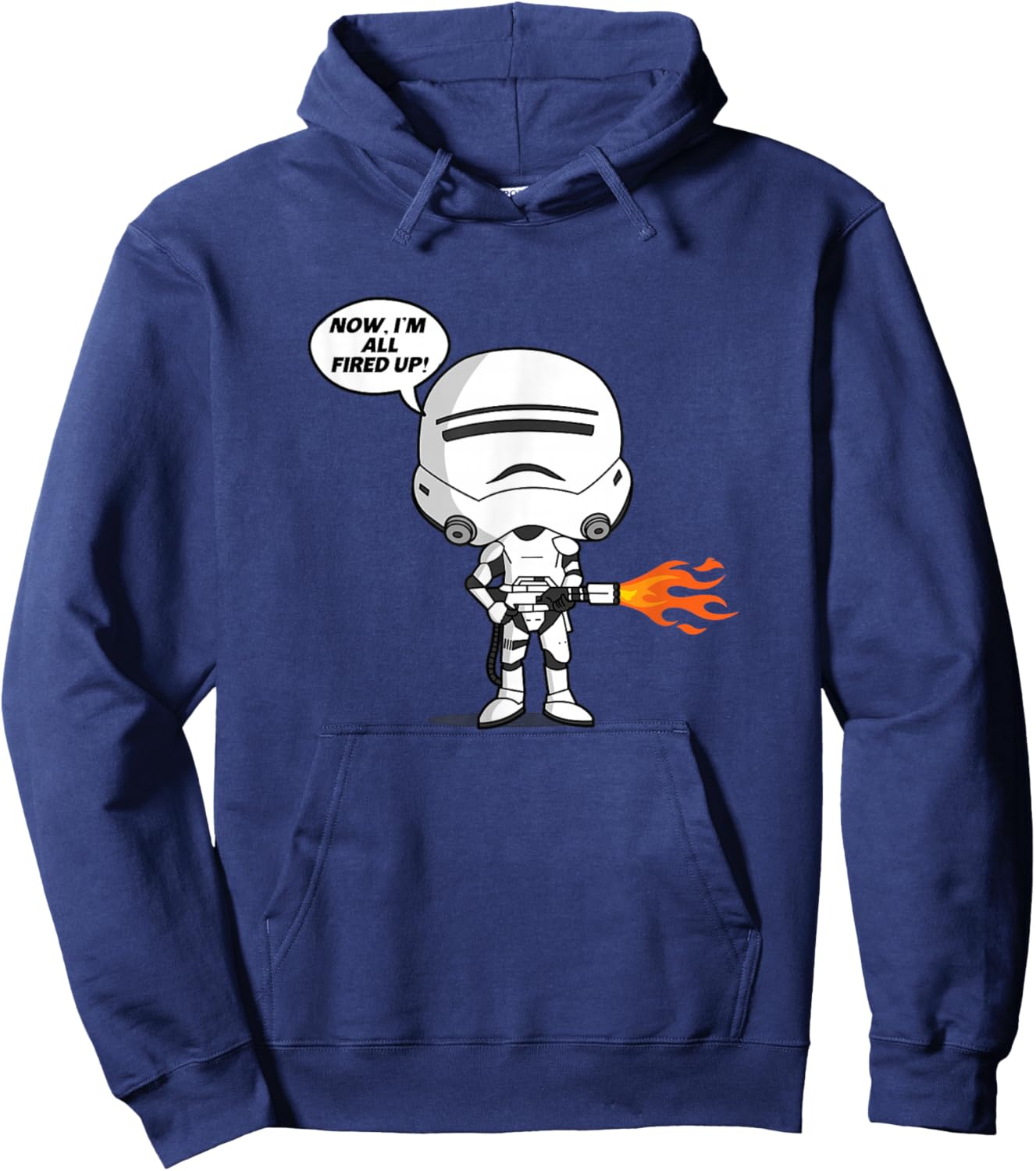 Star Wars: The Force Awakens Stormtrooper Now I'm Fired Up! Hoodie - Hoodie | Navy