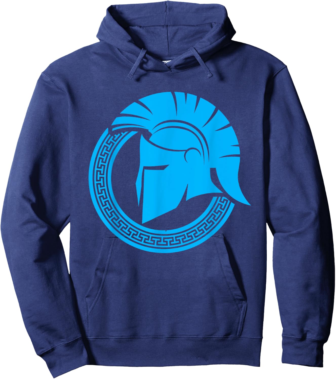 Spartan Warrior Helmet Ancient Greek Gym Hoodie - Hoodie | Navy