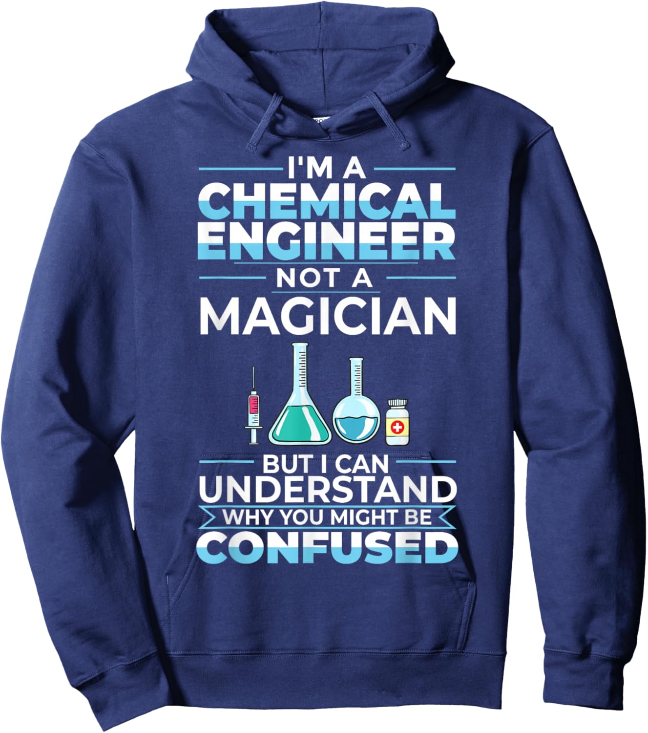 Chemical Engineer Funny Engineering Physics Chemistry Hoodie - Hoodie | Navy