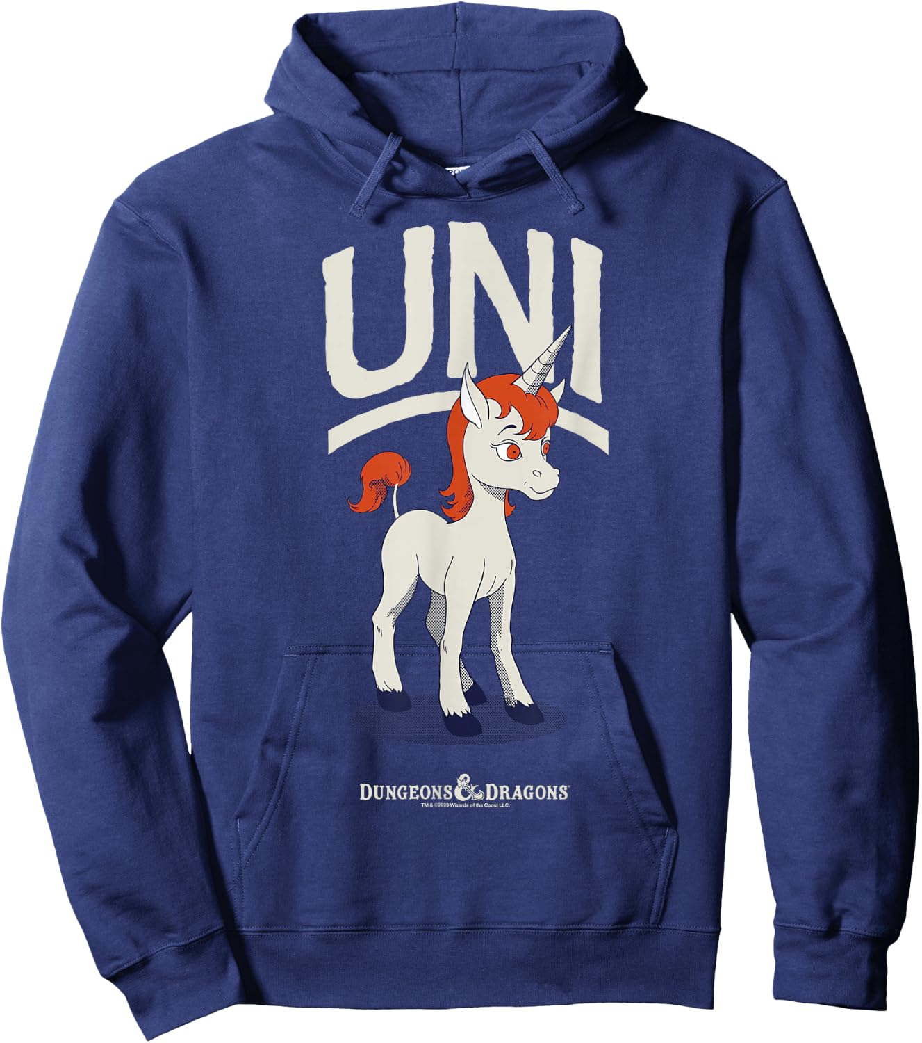 Dungeons & Dragons Uni Simple Portrait Hoodie - Hoodie | Navy
