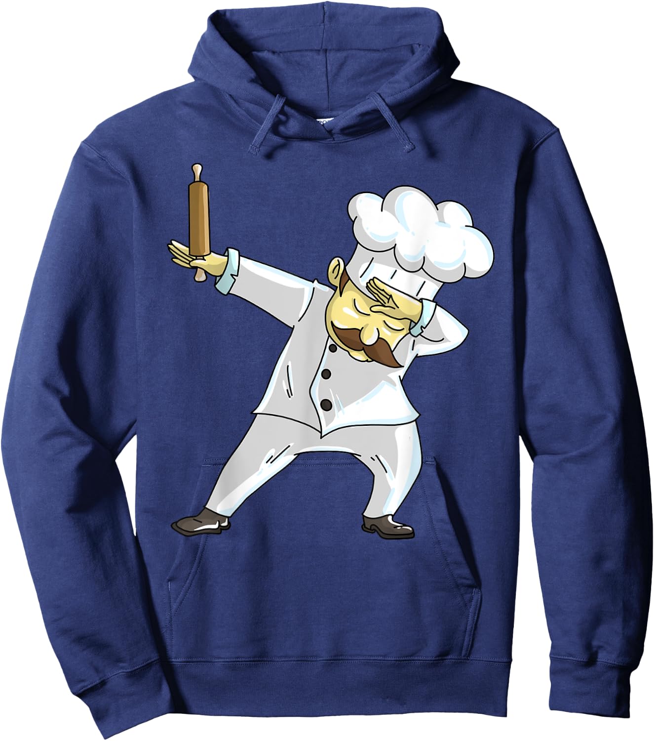 Cute Dabbing Chef | Funny Dab Dance Pastry Cook Food Gift Hoodie - Hoodie | Navy