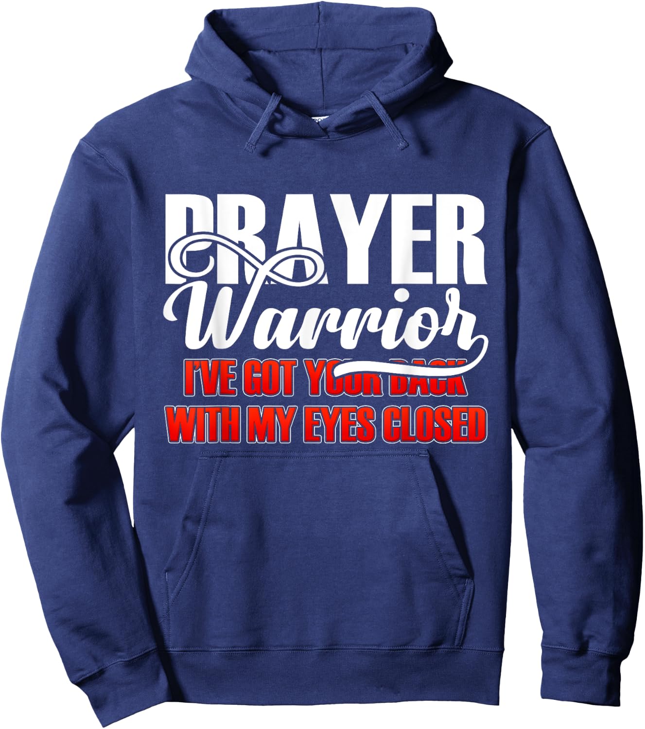 Prayer Warrior - Bible Verse Christian Hoodie - Hoodie | Navy