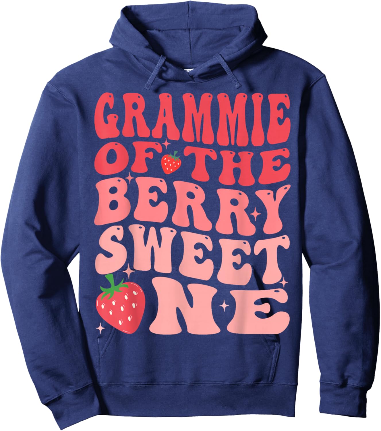 Grammie Of The Berry Sweet One 1st Birthday Strawberry Hoodie - Hoodie | Navy