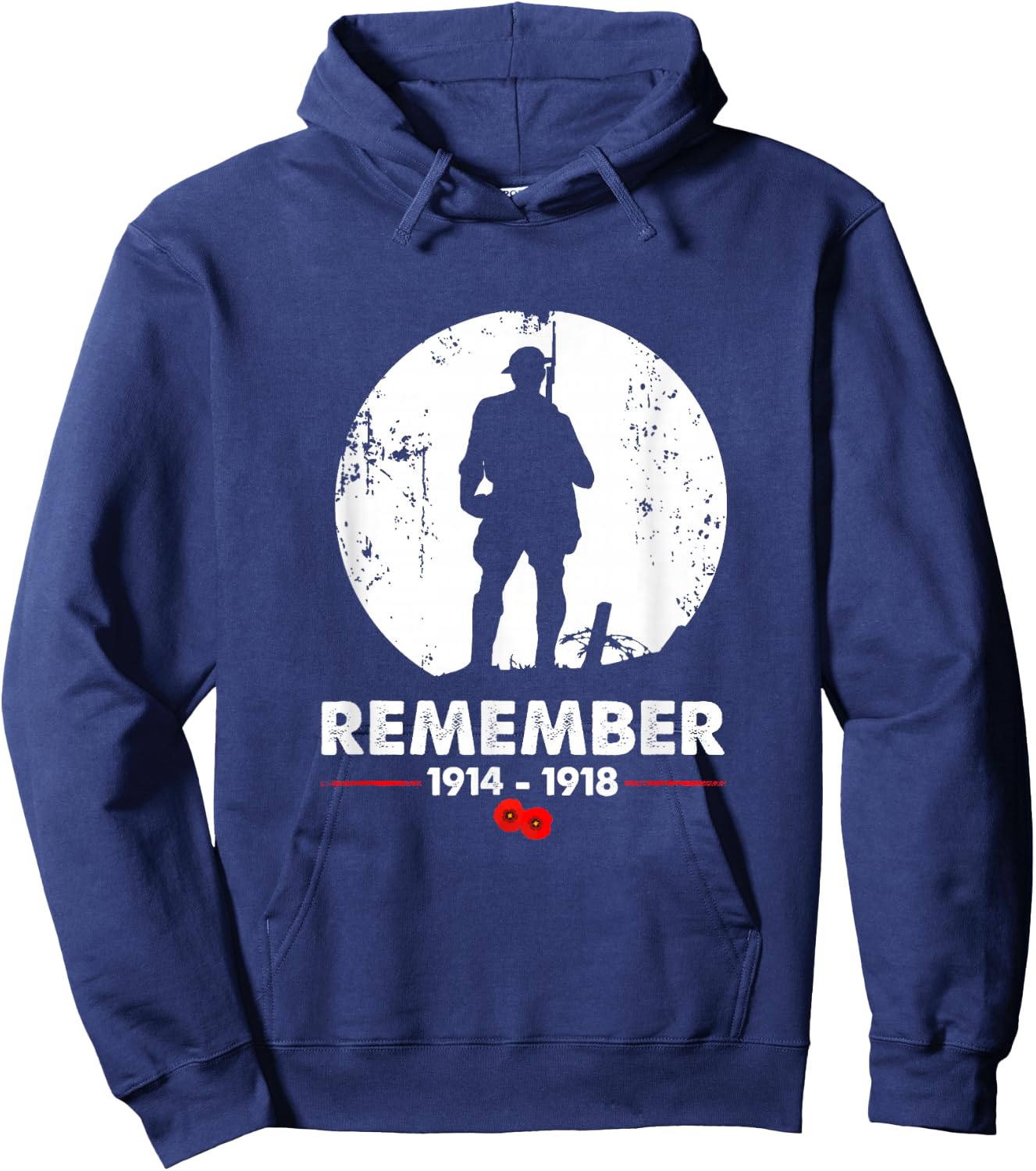 World War 1 Remember - First World War Hoodie - Hoodie | Navy