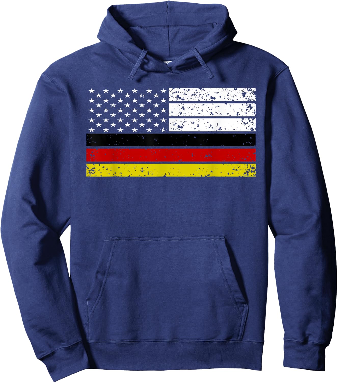Vintage German American Flag Germany USA Hoodie - Hoodie | Navy
