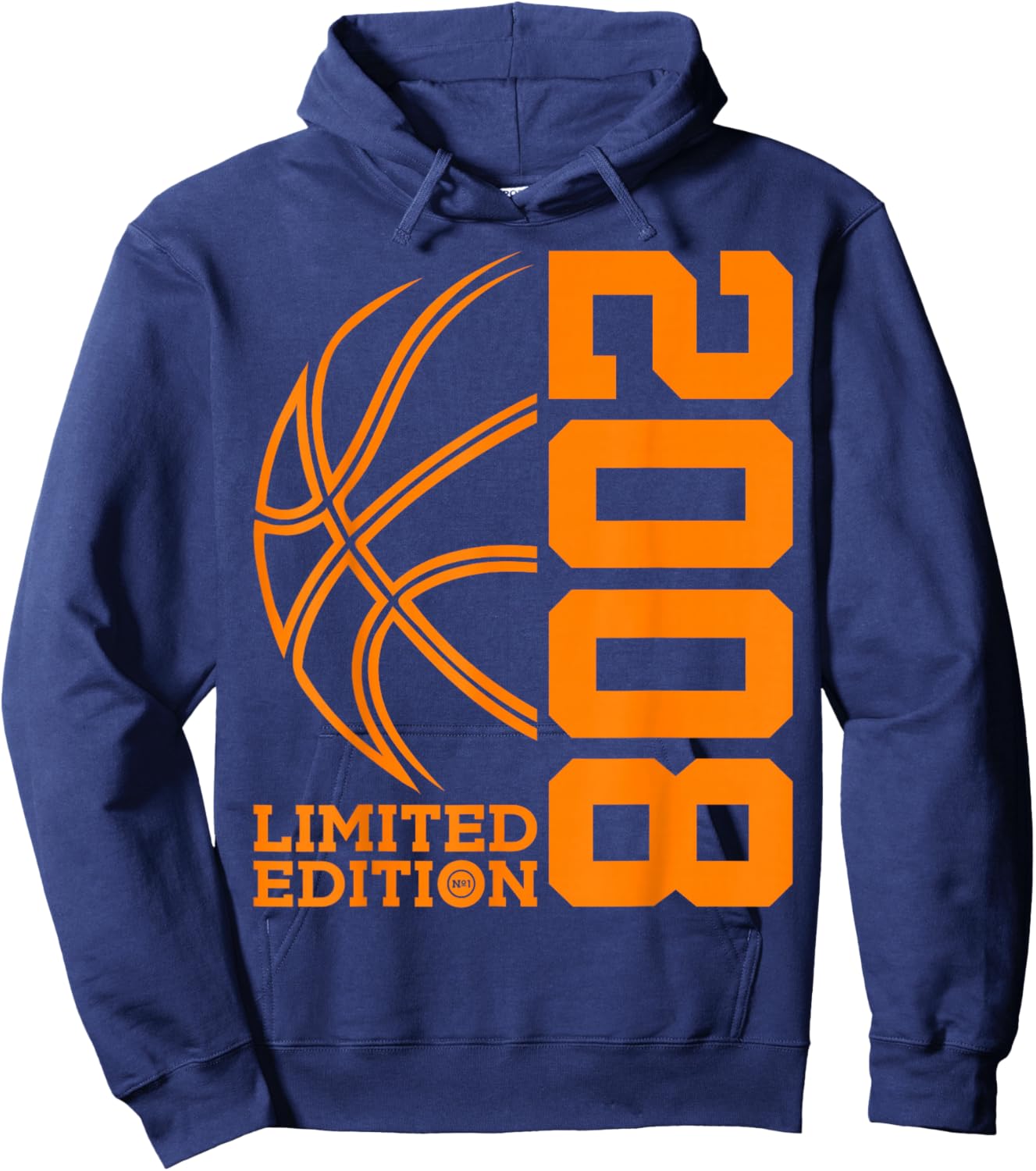 18th BIRTHDAY BASKETBALL LIMITED EDITION 2008 Hoodie - Hoodie | Navy