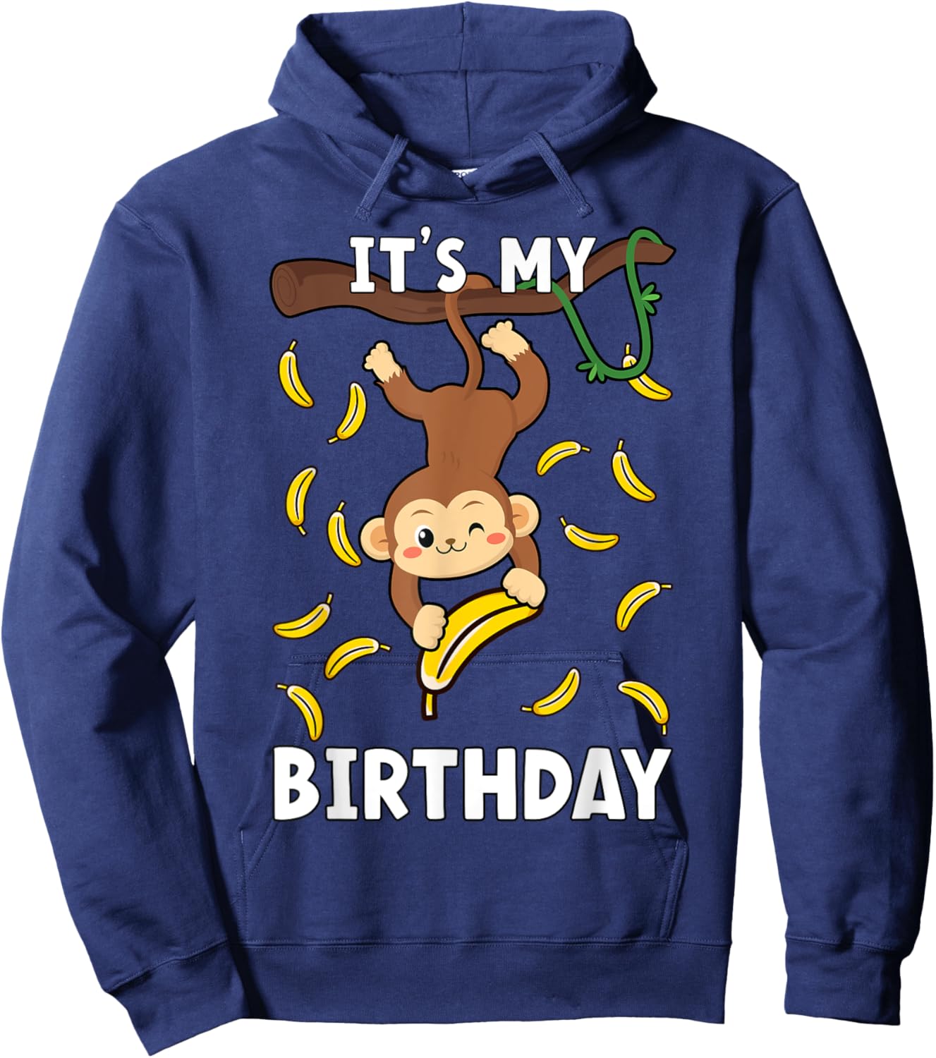 Birthday monkey Years Old monkeys B-day Hoodie - Hoodie | Navy