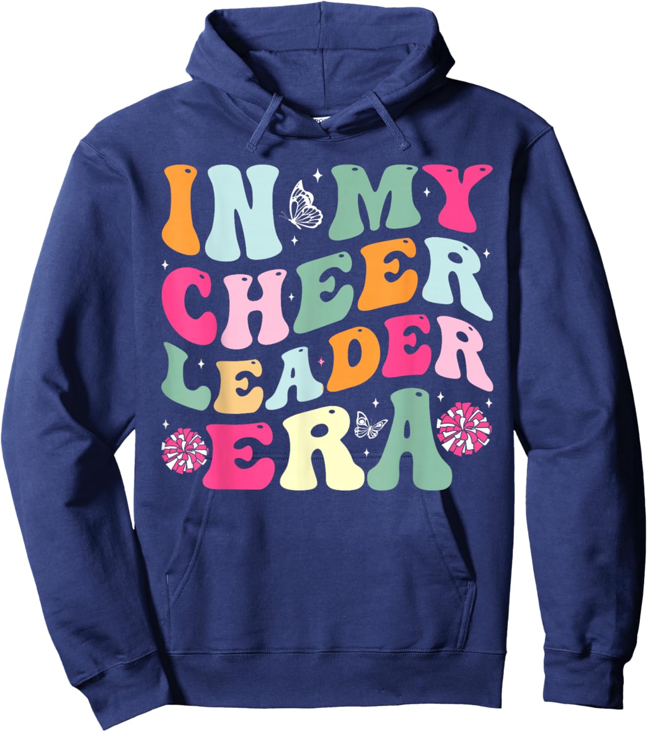 In My Cheerleader Era Cheer Coach Cheerleading Women Girls Hoodie - Hoodie | Navy