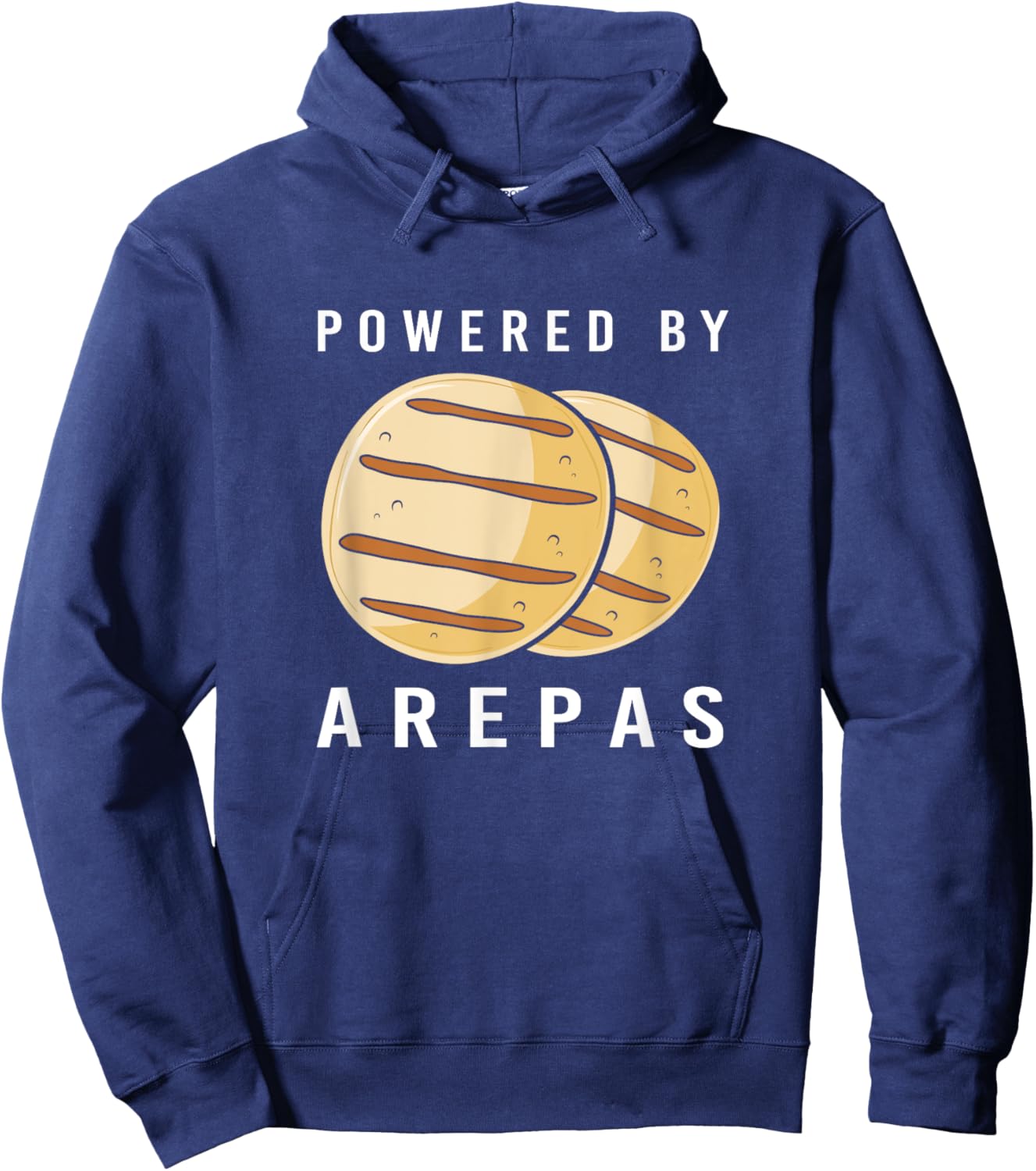 Venezuela Powered By Arepas Venezuelan Food Hoodie - Hoodie | Navy