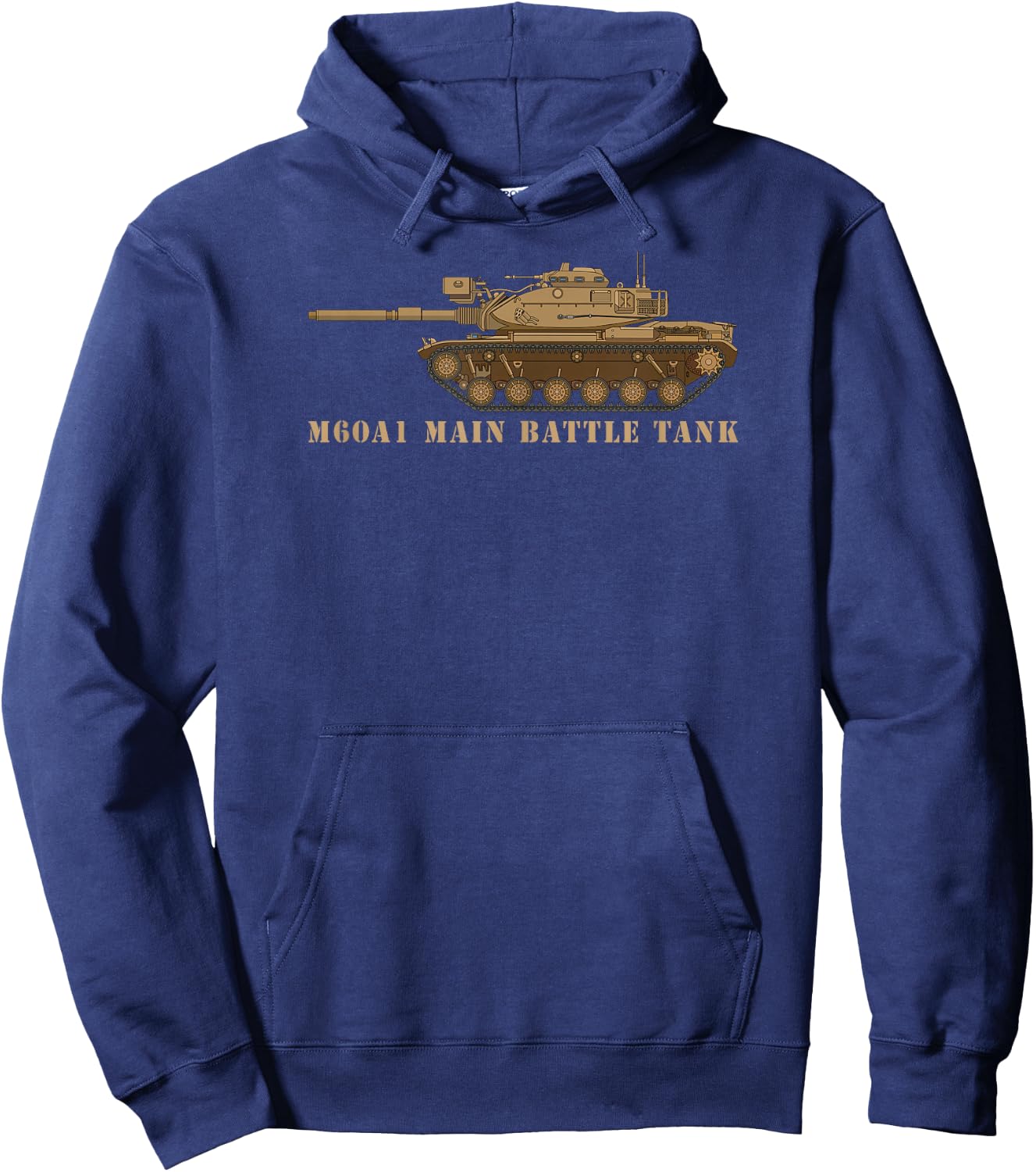 M60 A1 Patton Tank American Tanks Diagram Hoodie - Hoodie | Navy