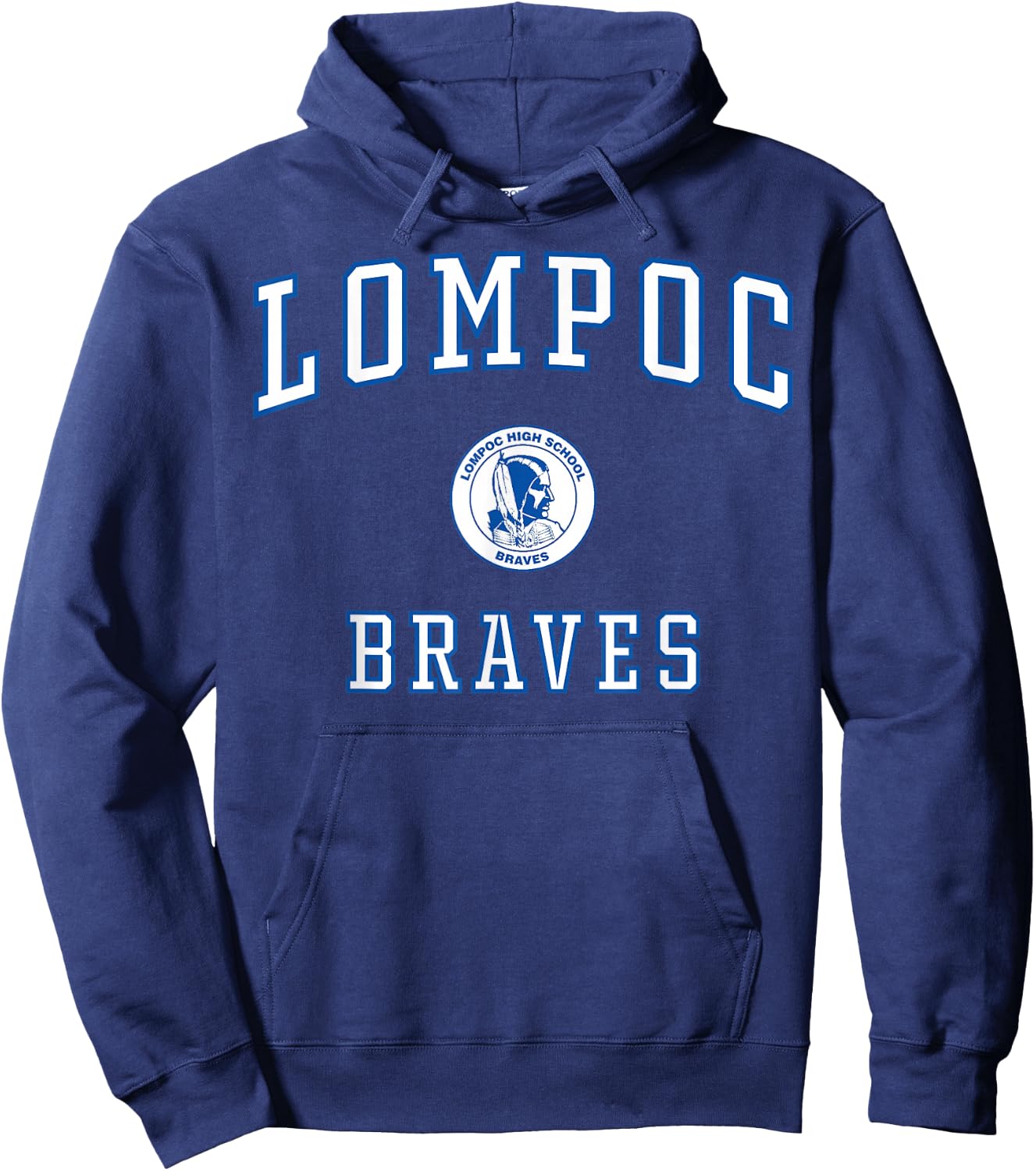 Lompoc High School Braves C1 Hoodie - Hoodie | Navy