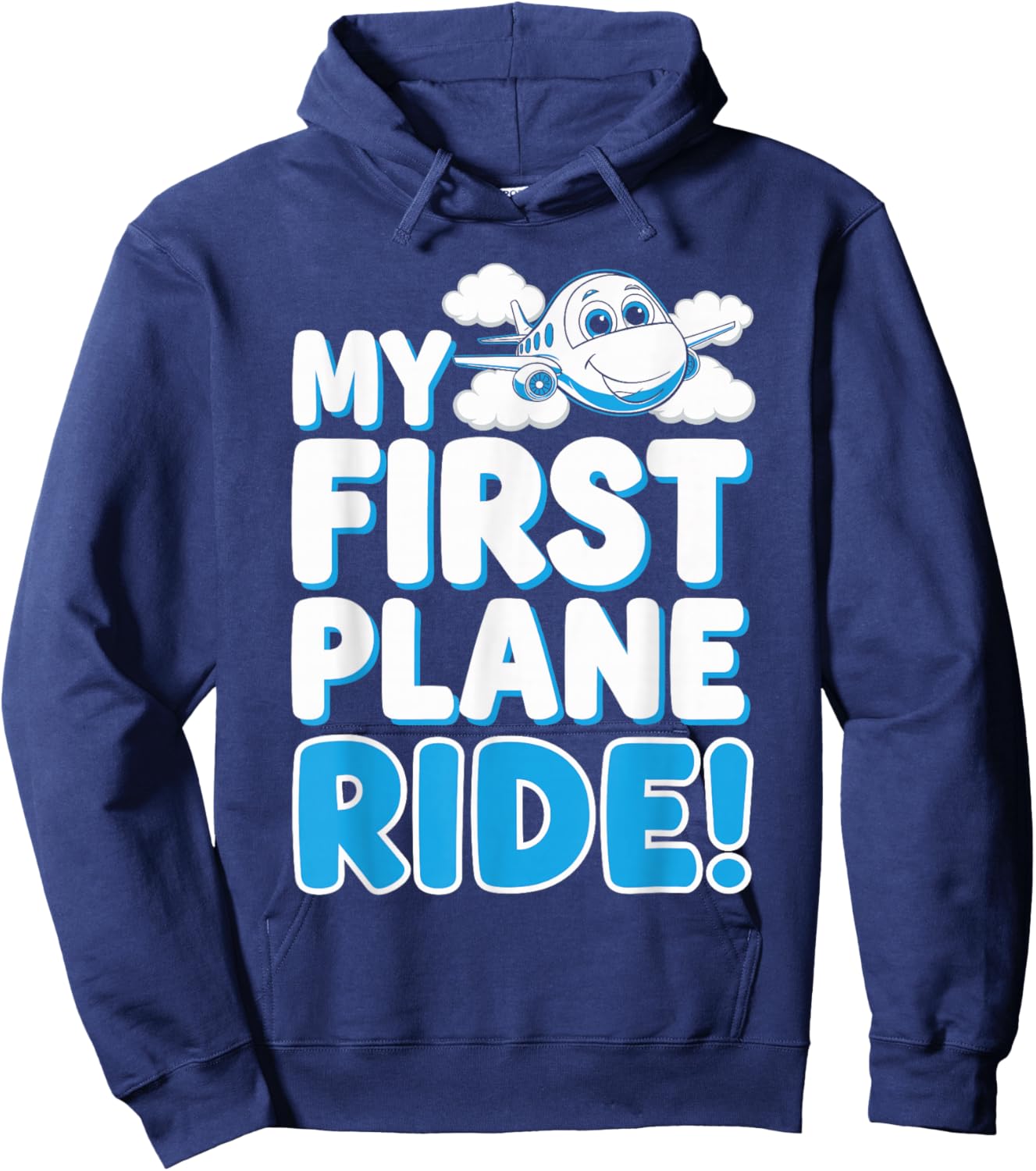 My First Plane Ride First Time Flying Adventure Hoodie - Hoodie | Navy