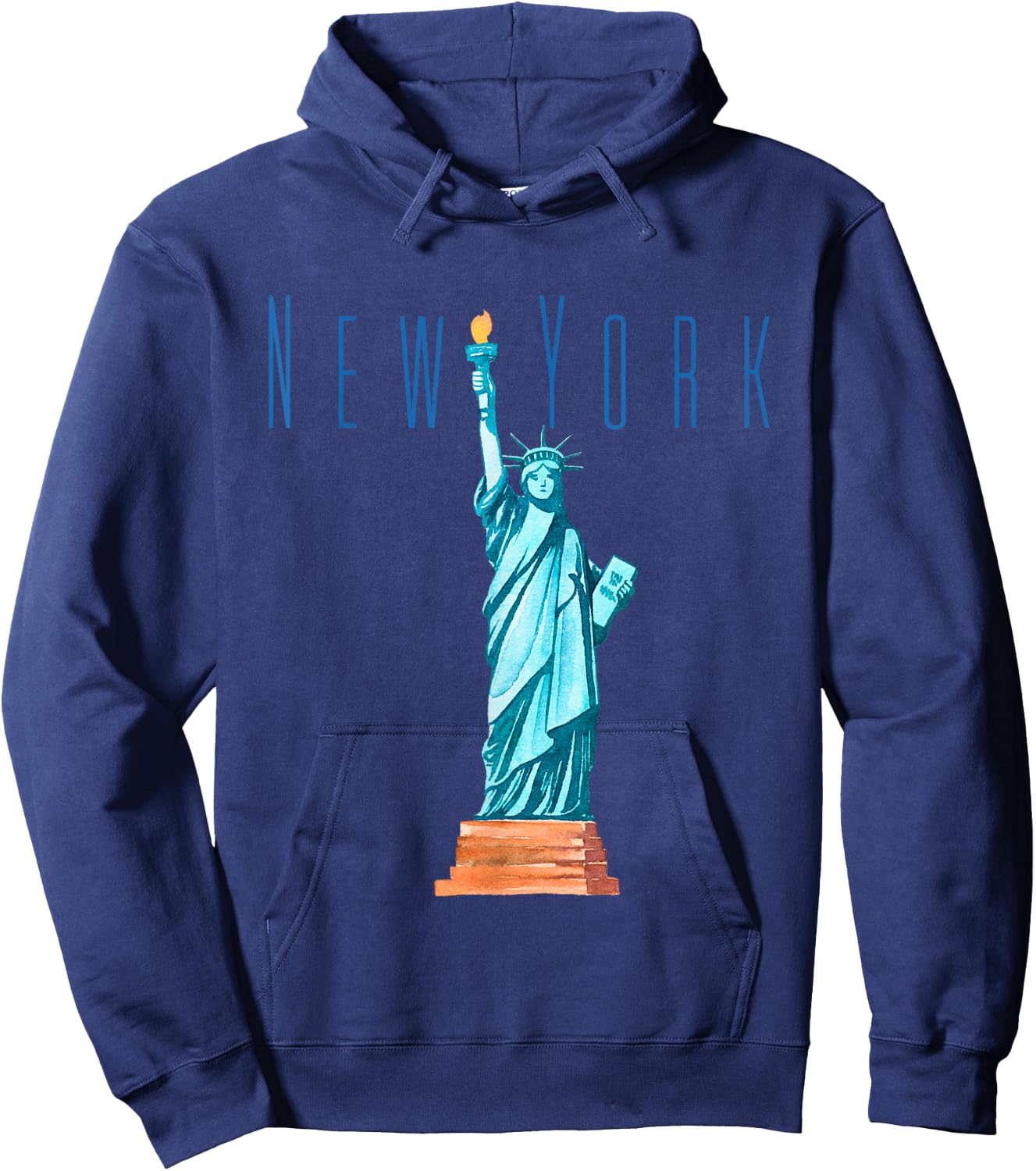Statue of Liberty- USA- New York- Tourists Outfit Hoodie - Hoodie | Navy