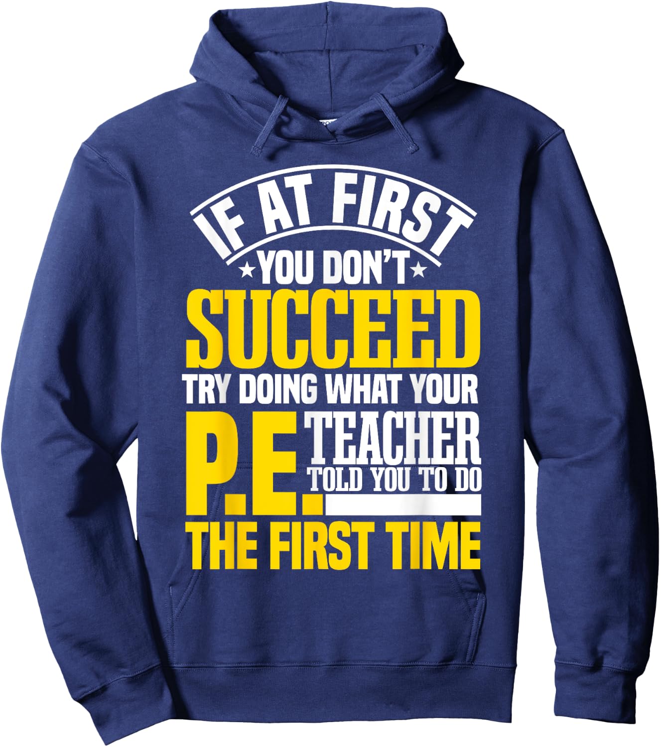 PE Teacher Gym Coach Instructor Physical Education Sport Women Kids Hoodie - Hoodie | Navy