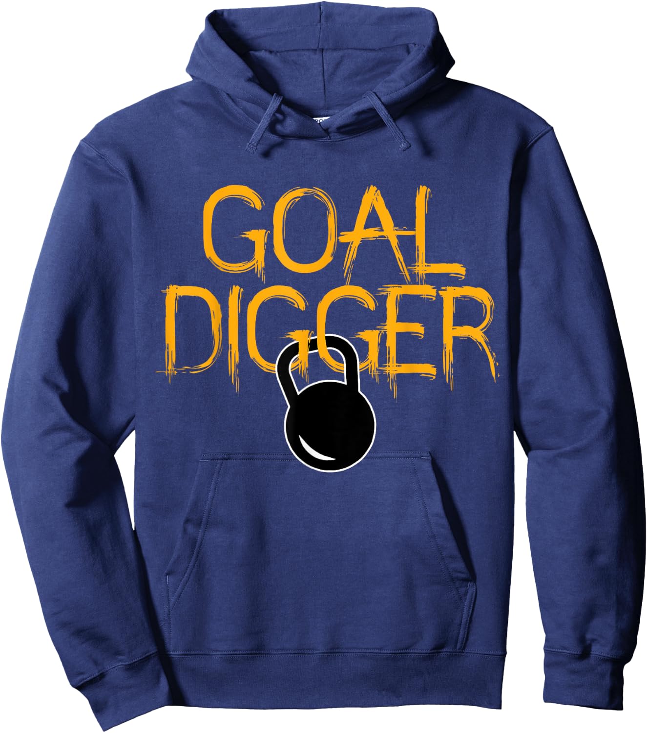 Goal Digger Kettlebell Workout Gym Cool Fitness Lover Gift Hoodie - Hoodie | Navy