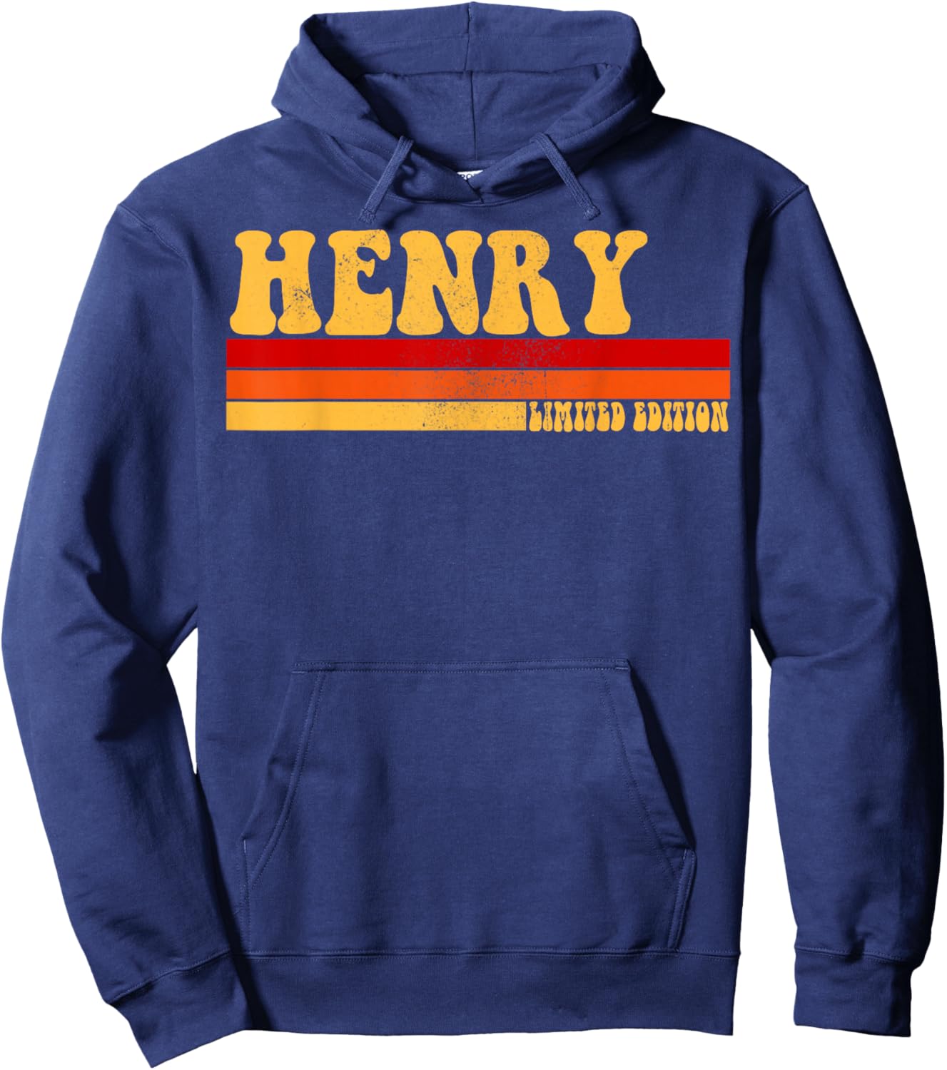 HENRY Name Personalized Idea Men Retro Vintage HENRY Hoodie - Hoodie | Navy
