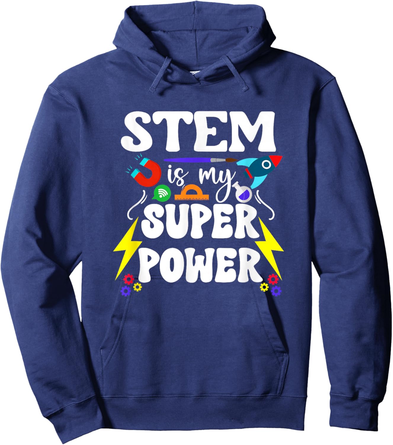 STEM Teacher STEM Teaching Is My Superpower Women Hoodie - Hoodie | Navy