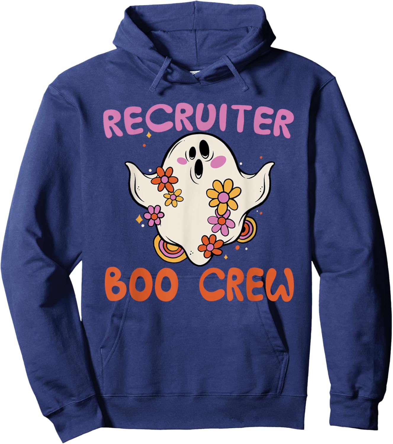 Recruiter Boo Crew Halloween Costume Human Resources HR Hoodie - Hoodie | Navy