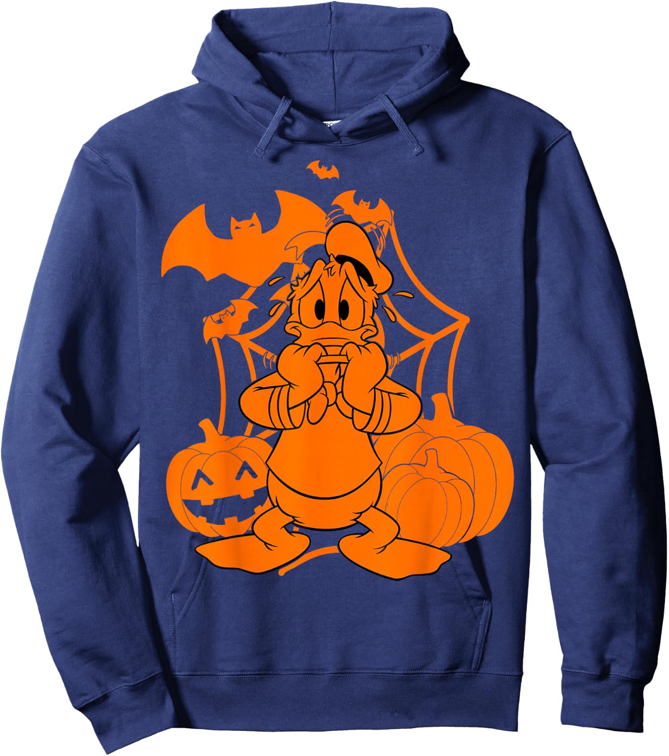 Disney Mickey & Friends Halloween Donald Duck Pumpkins Hoodie - Hoodie | Navy