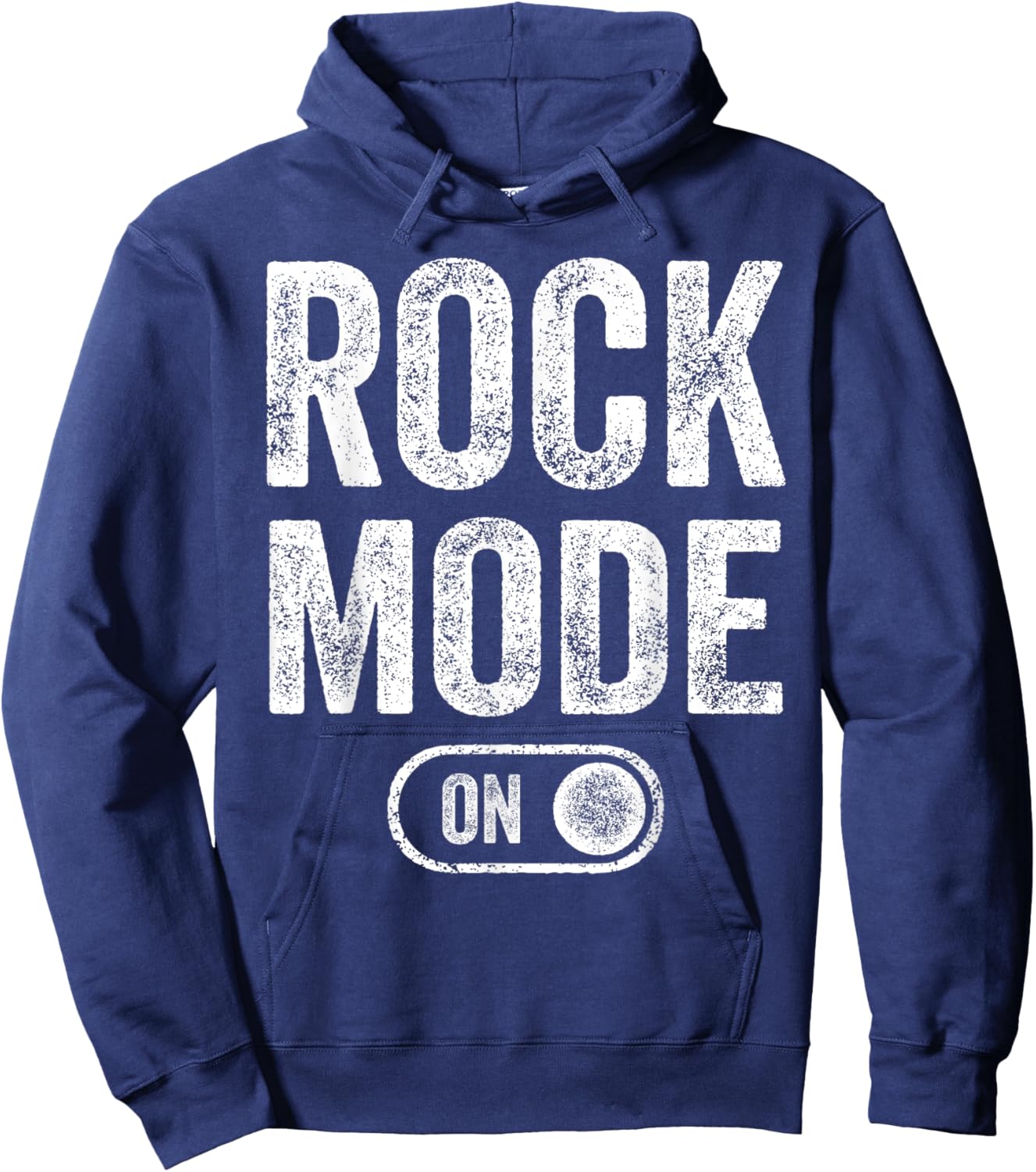 Rock Mode On Funny Rocker Gift Guitar Lover Guitarist Hoodie - Hoodie | Navy