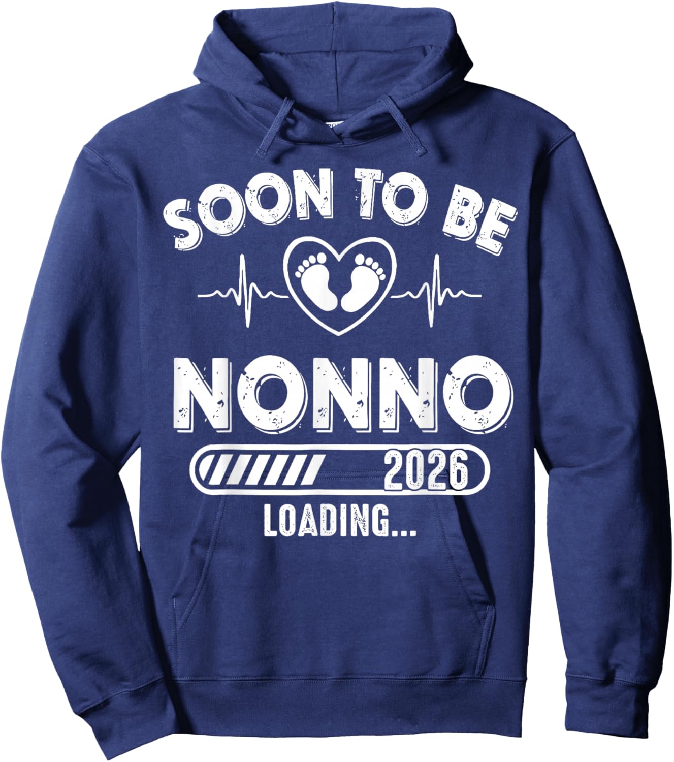 Soon to Be Nonno Est 2026 New Dad Father First Time Hoodie - Hoodie | Navy