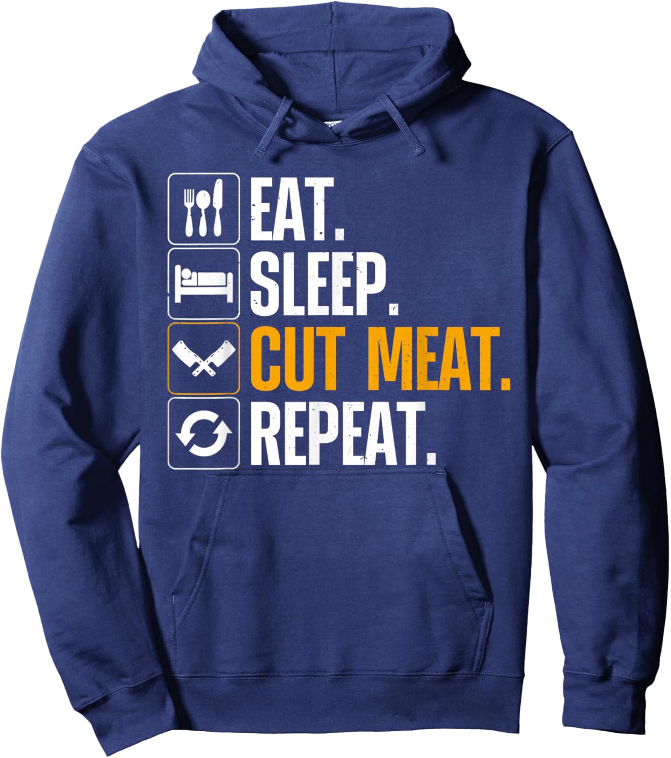 Best Butcher Art Women Meat Cutting Butchery Butcher Hoodie - Hoodie | Navy