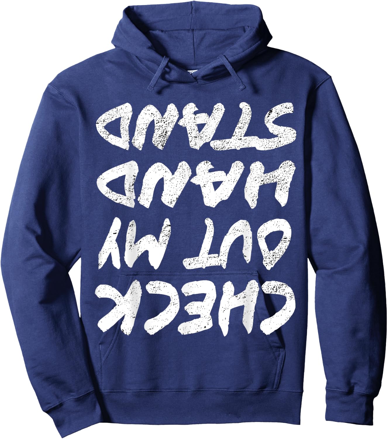 Check Out My Hand Stand Cute Novelty Gymnast Cheer T Shirt Hoodie - Hoodie | Navy
