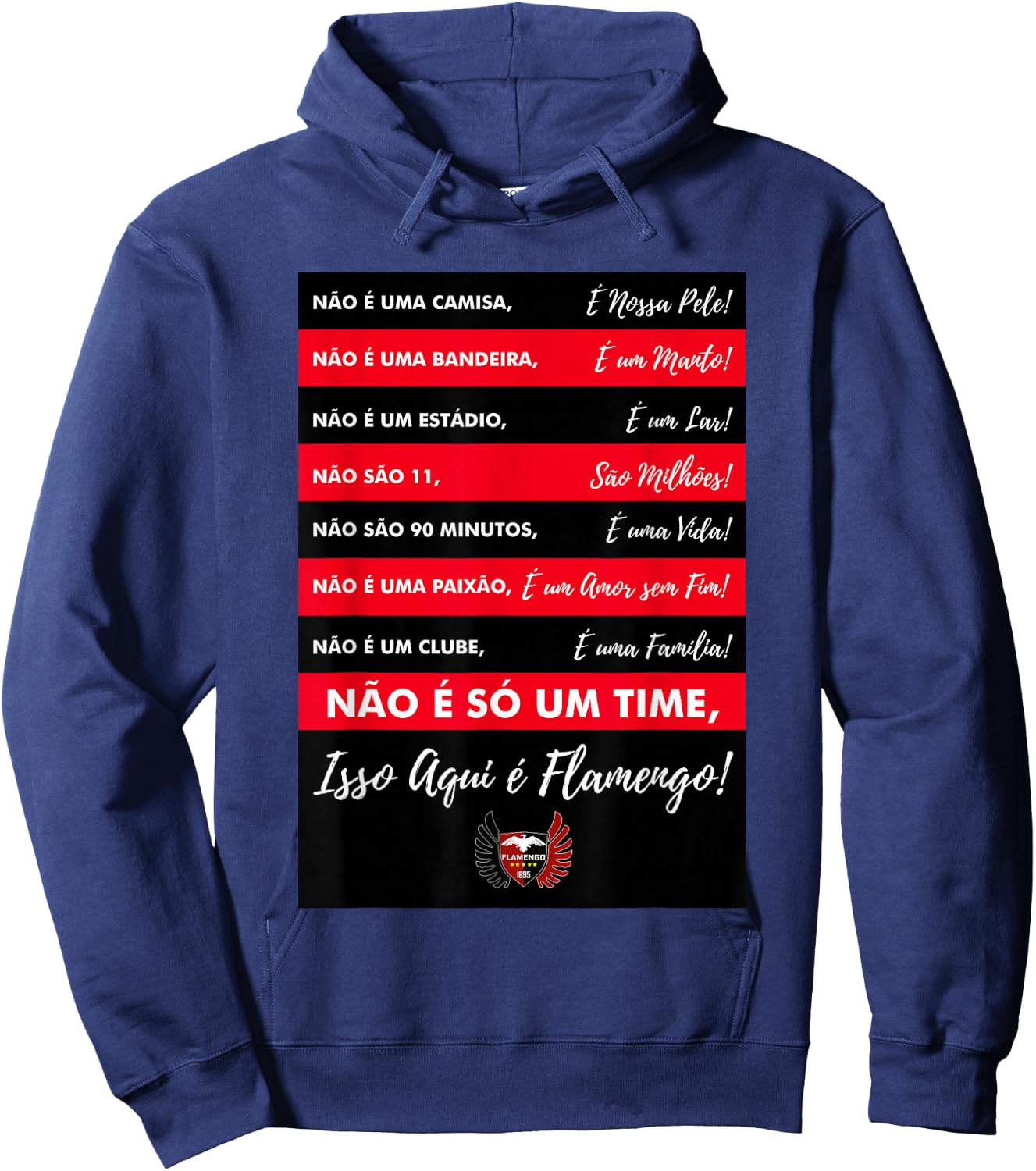 Flamengo Soccer - Camiseta Isso aqui é Flamengo Hoodie - Hoodie | Navy