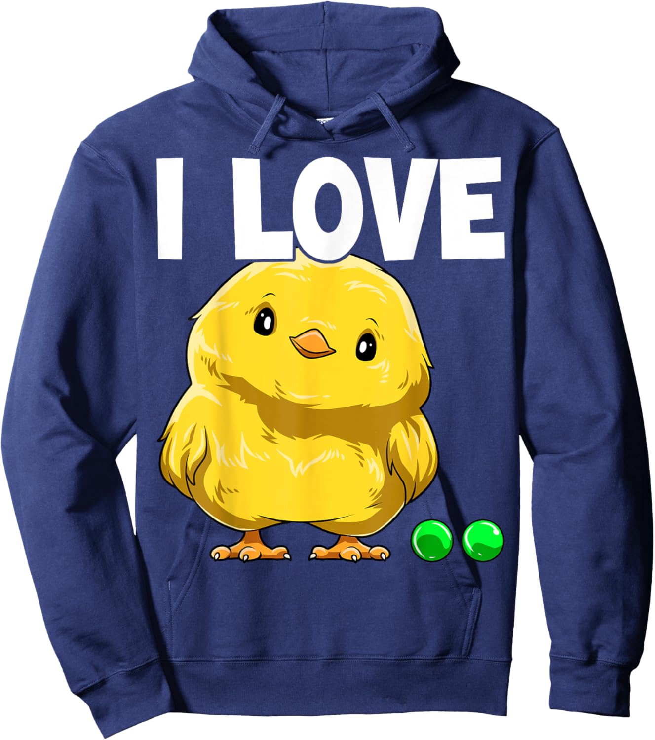 I Love Chickpeas Chick And Peas Chick With Peas Chickpeas Hoodie - Hoodie | Navy