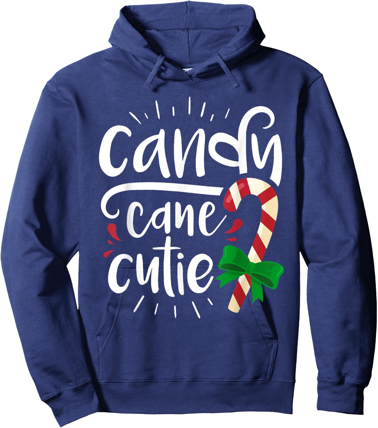 Candy Cane Cutie Christmas Stocking Stuffer Gift Hoodie - Hoodie | Navy
