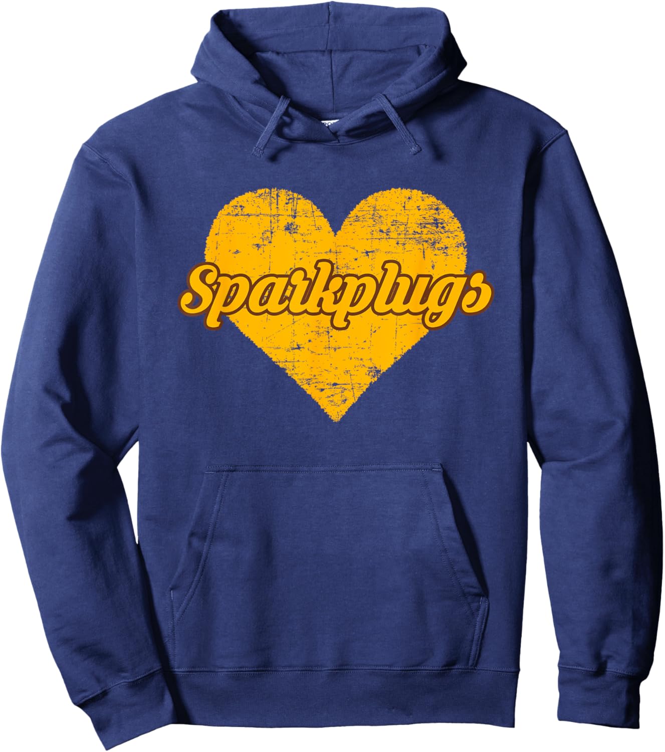 Speedway Sparkplugs Over Heart Hoodie - Hoodie | Navy